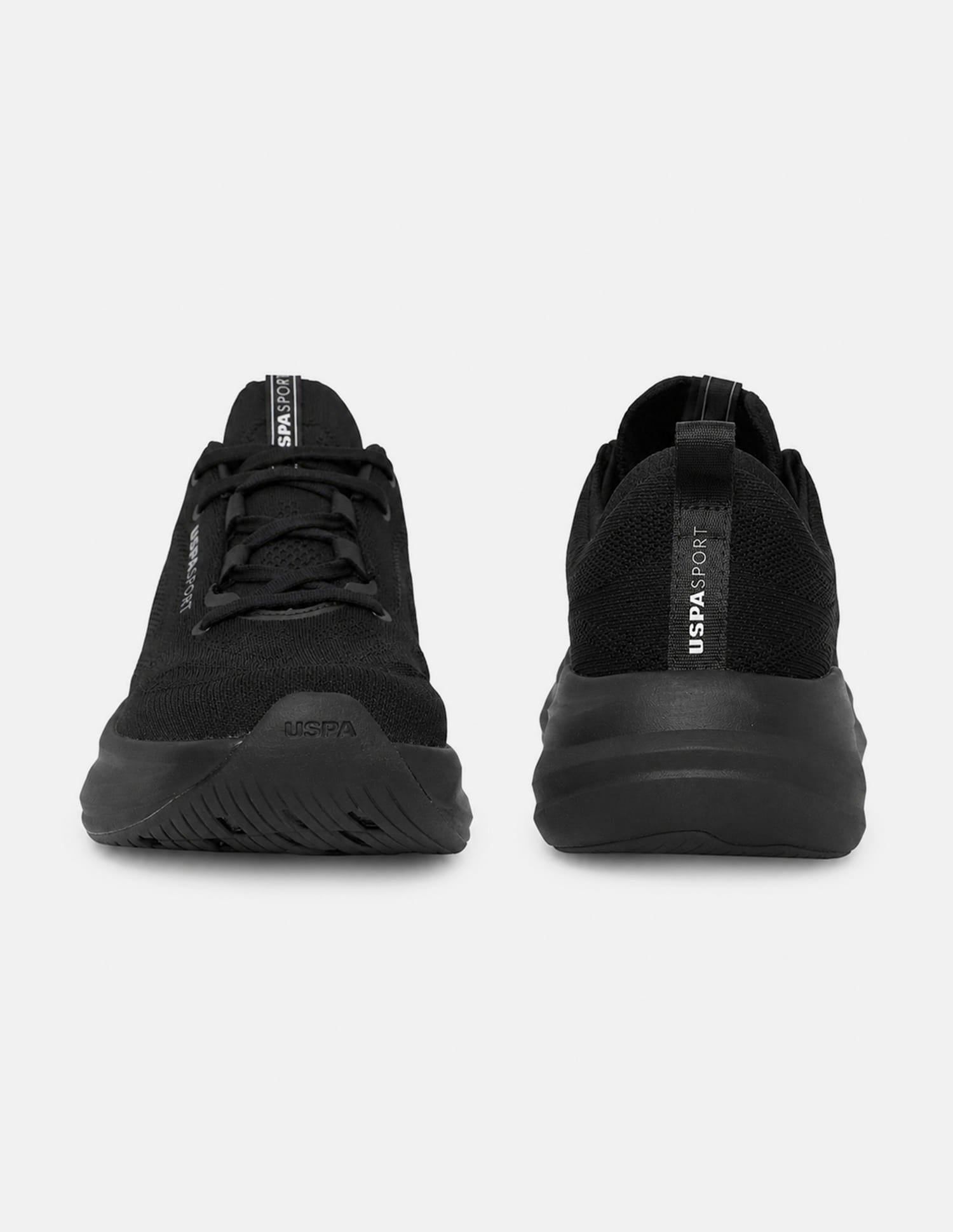 Quarette Runner Lace-Ups Running Shoes Black - U.S. Polo Assn. India | Large
