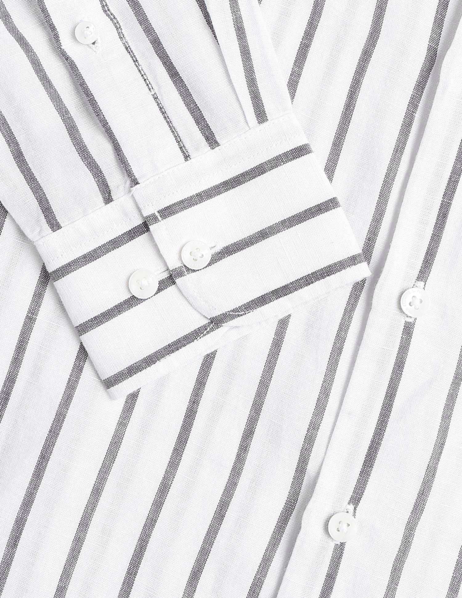 Vertical Striped Tailored Fit Shirt Choco - U.S. POLO ASSN. | Large