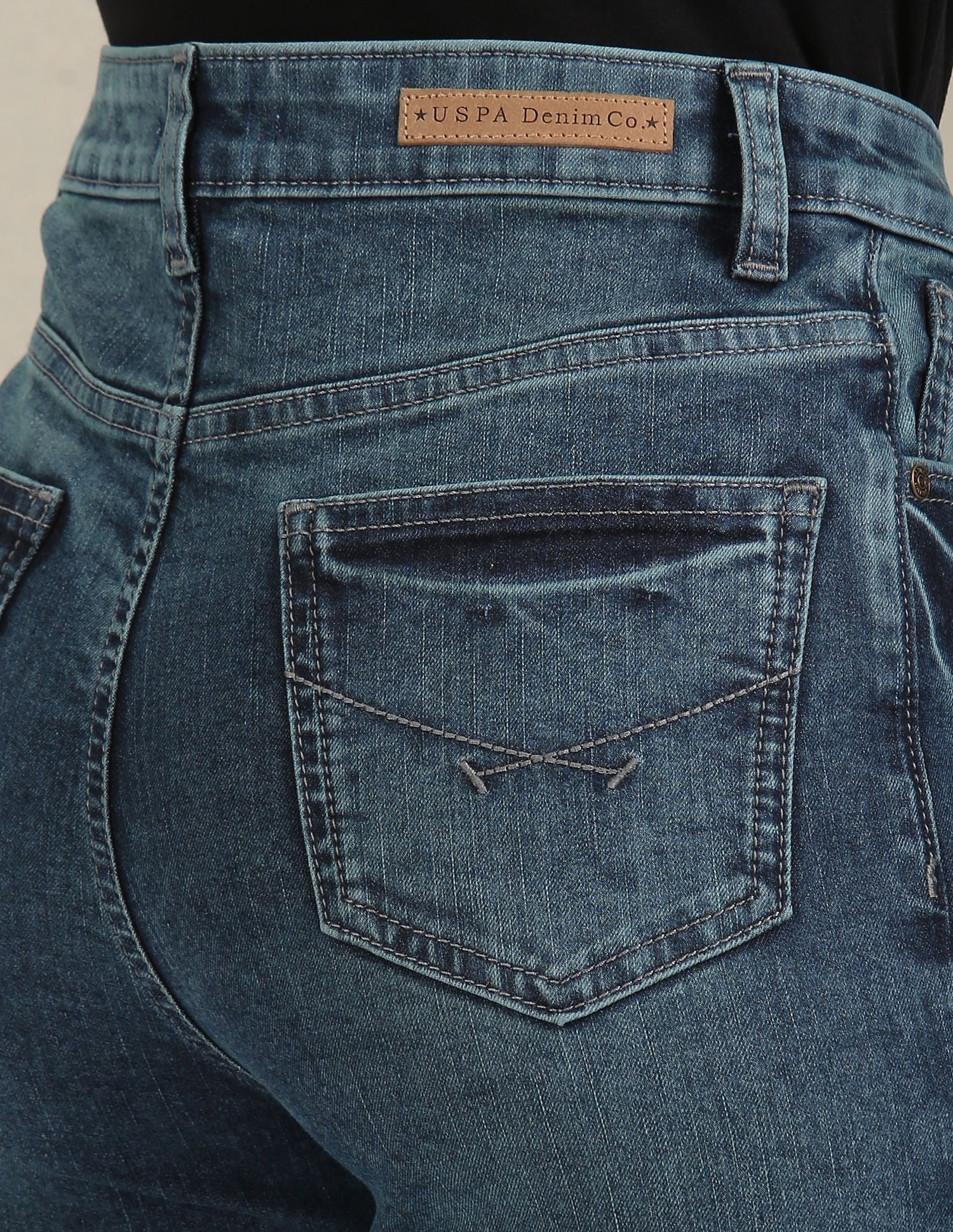 Super Skinny High Rise Jeans Blue - U.S. POLO ASSN. | Large