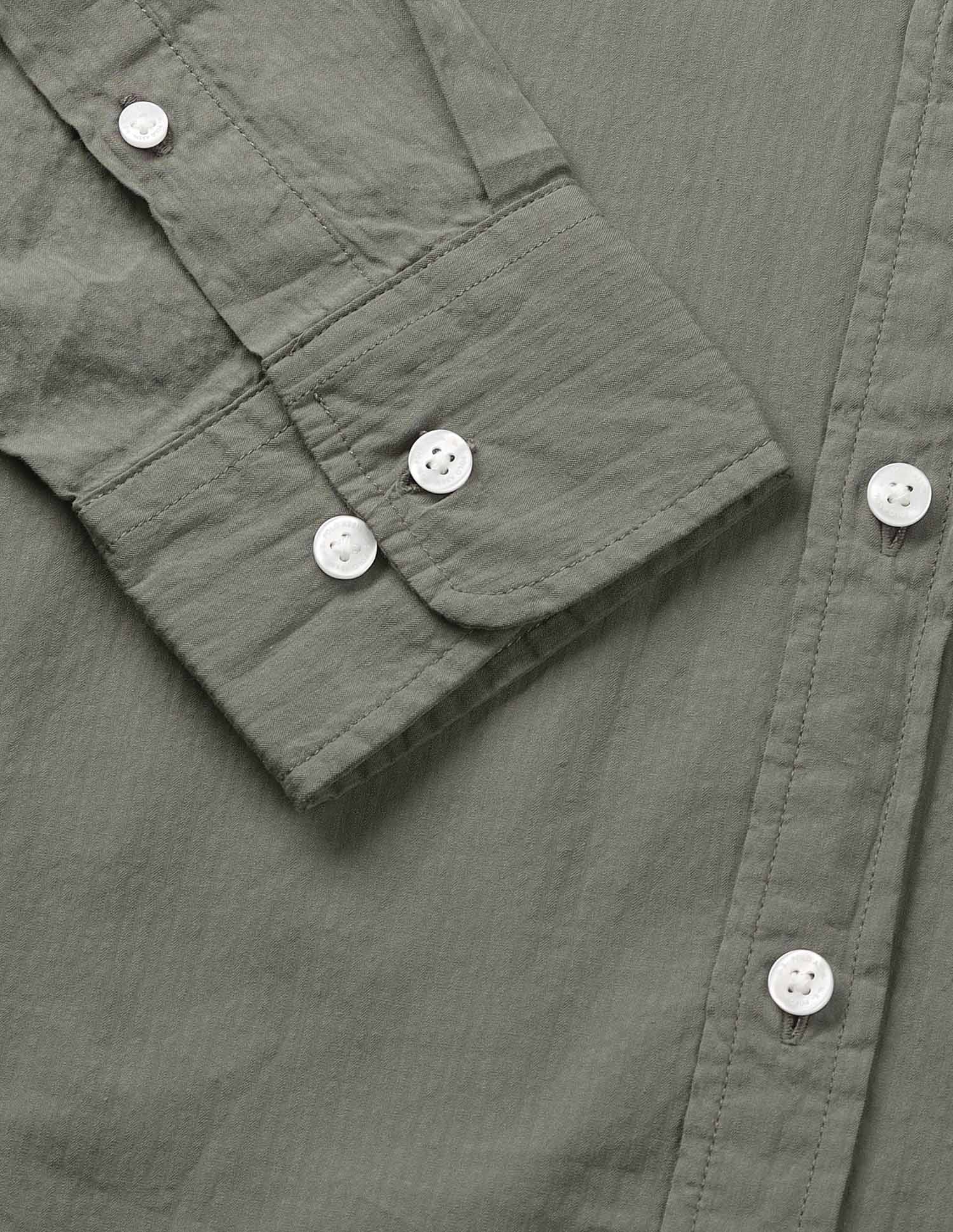 Solid Tailored Fit Shirt Olive - U.S. Polo Assn. India | Large