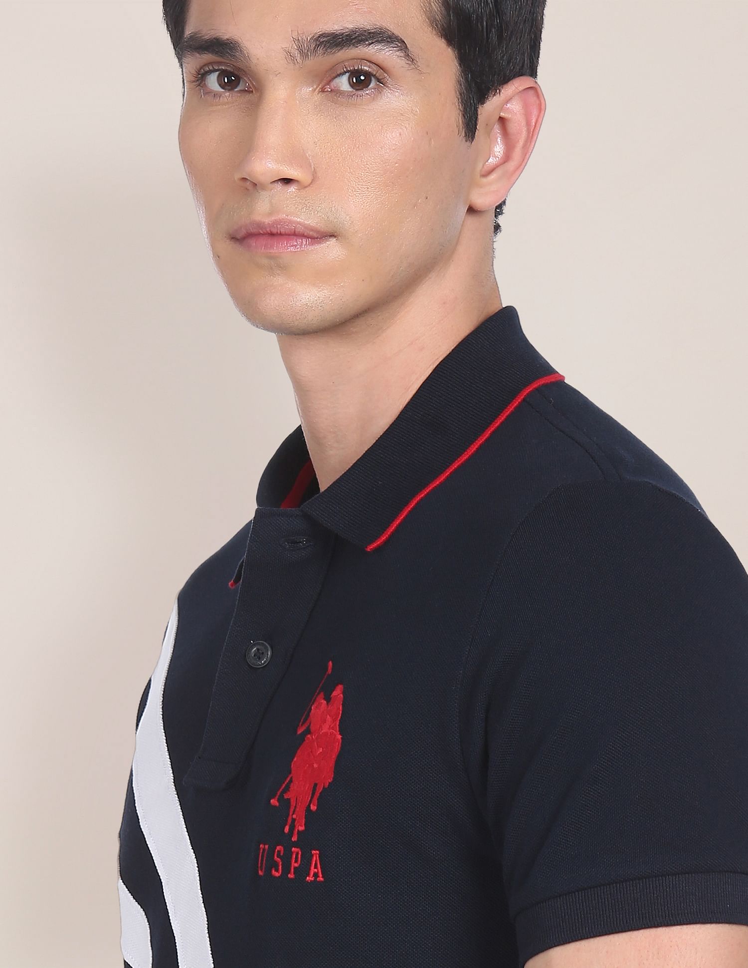 Player Jersey Polo Shirt Navy - U.S. POLO ASSN. | Large