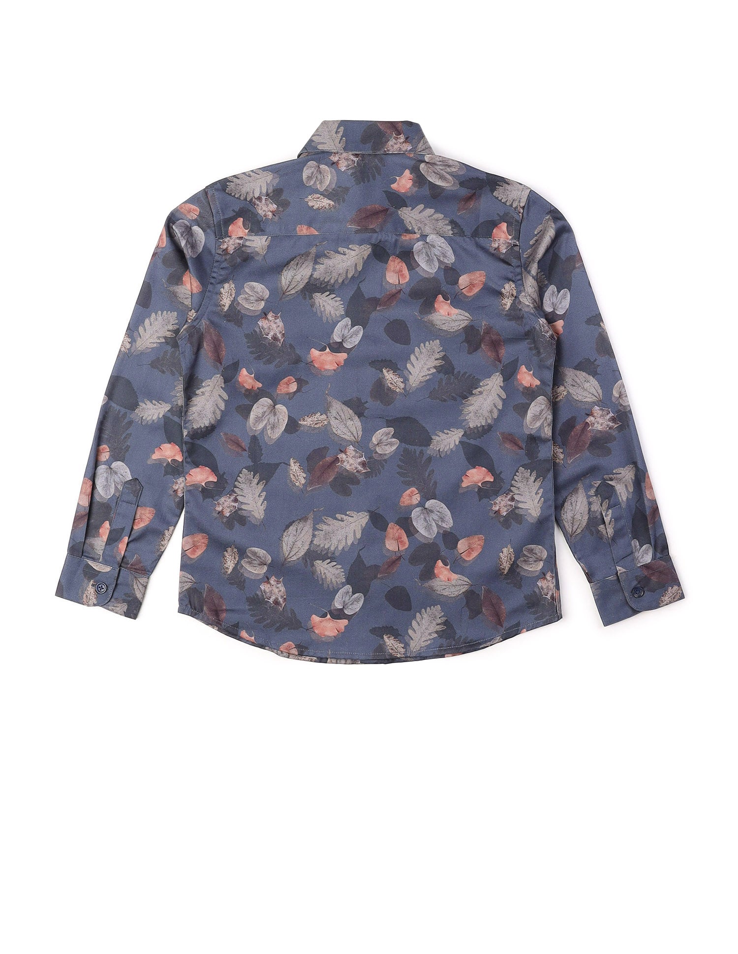 Boys Floral Printed Pure Cotton Shirt Navy - U.S. POLO ASSN. | Large