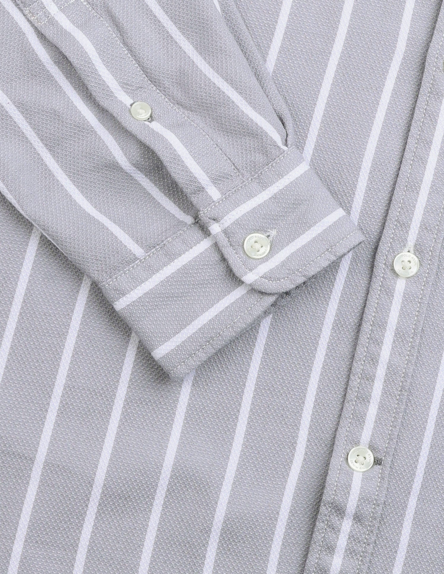Vertical Striped Regular Fit Shirt Light Grey - U.S. Polo Assn. India | Large