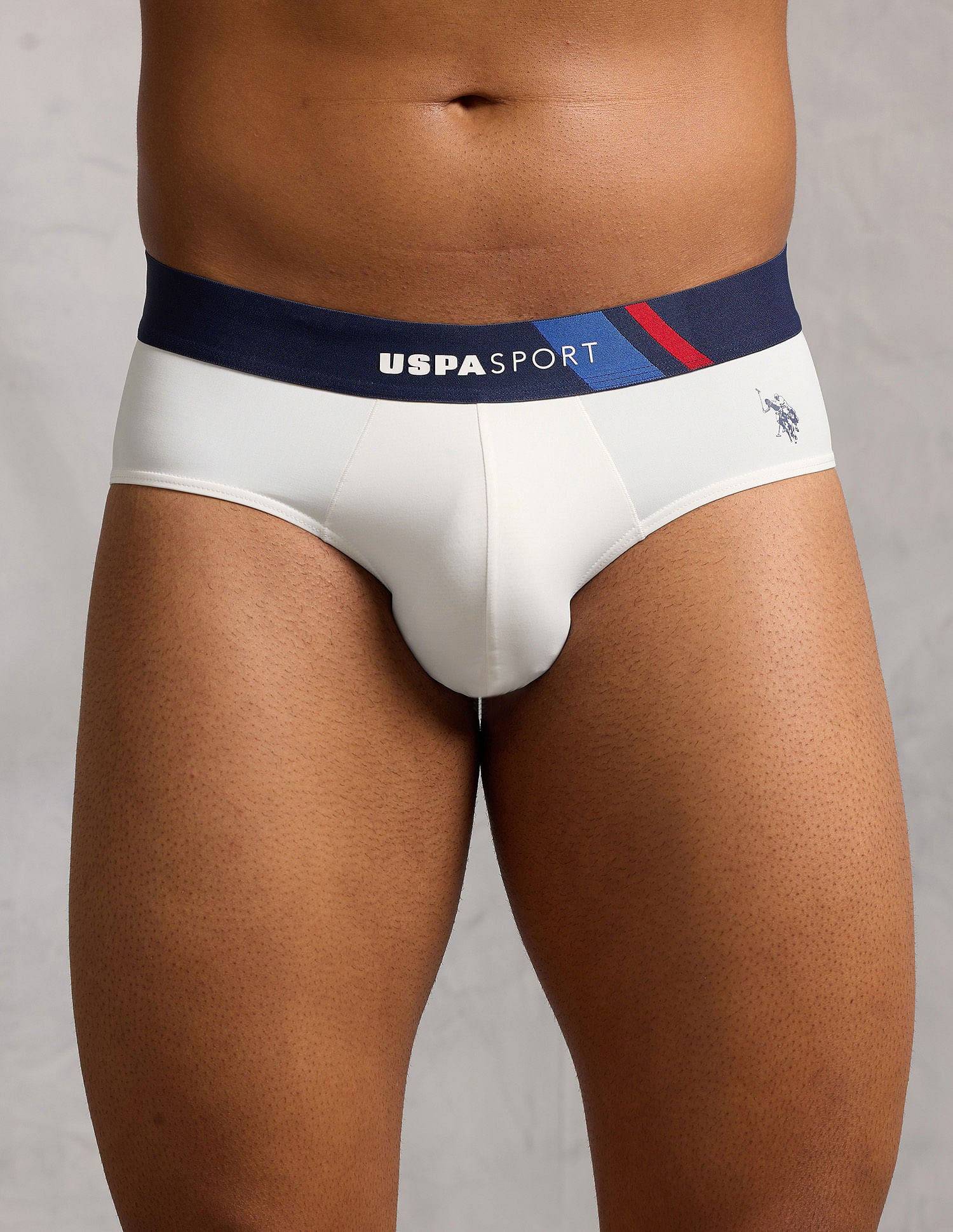 Micro Fibre Sports High Stretch Brief White - U.S. POLO ASSN. | Large