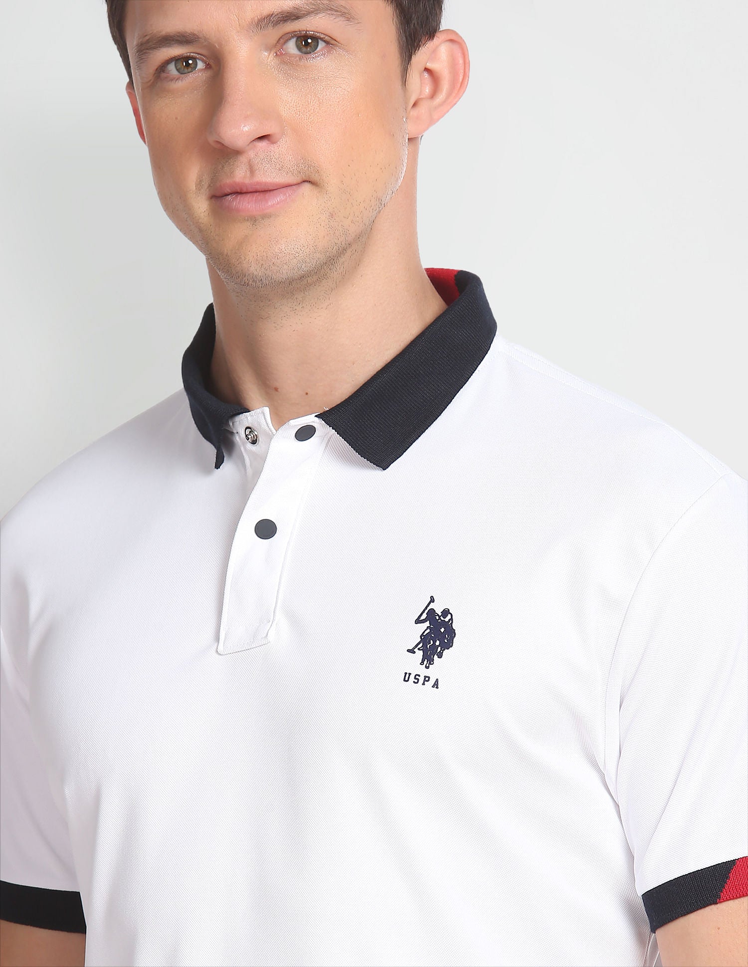 Solid Slim Fit Polo Shirt White - U.S. POLO ASSN. | Large