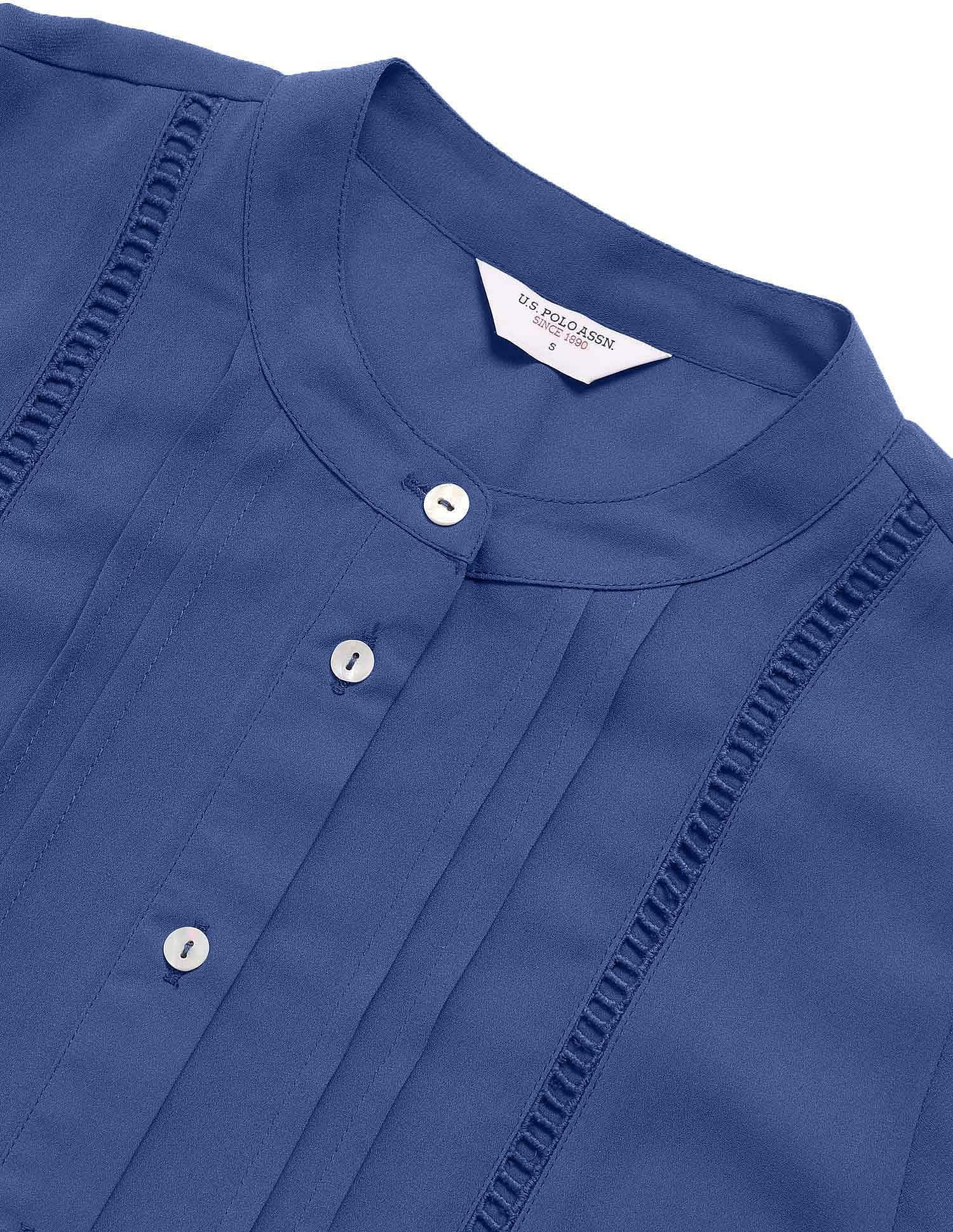 Pleated Solid Top Blue - U.S. Polo Assn. India | Large