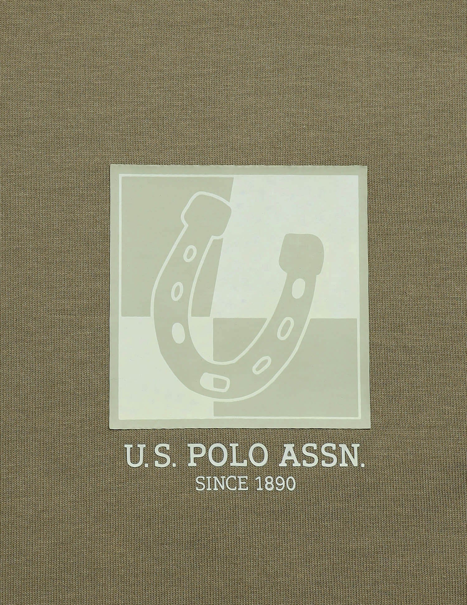 Breathable Regular Comfort Fit OEE15 Lounge T-Shirt Martin Olive - U.S. Polo Assn. India | Large
