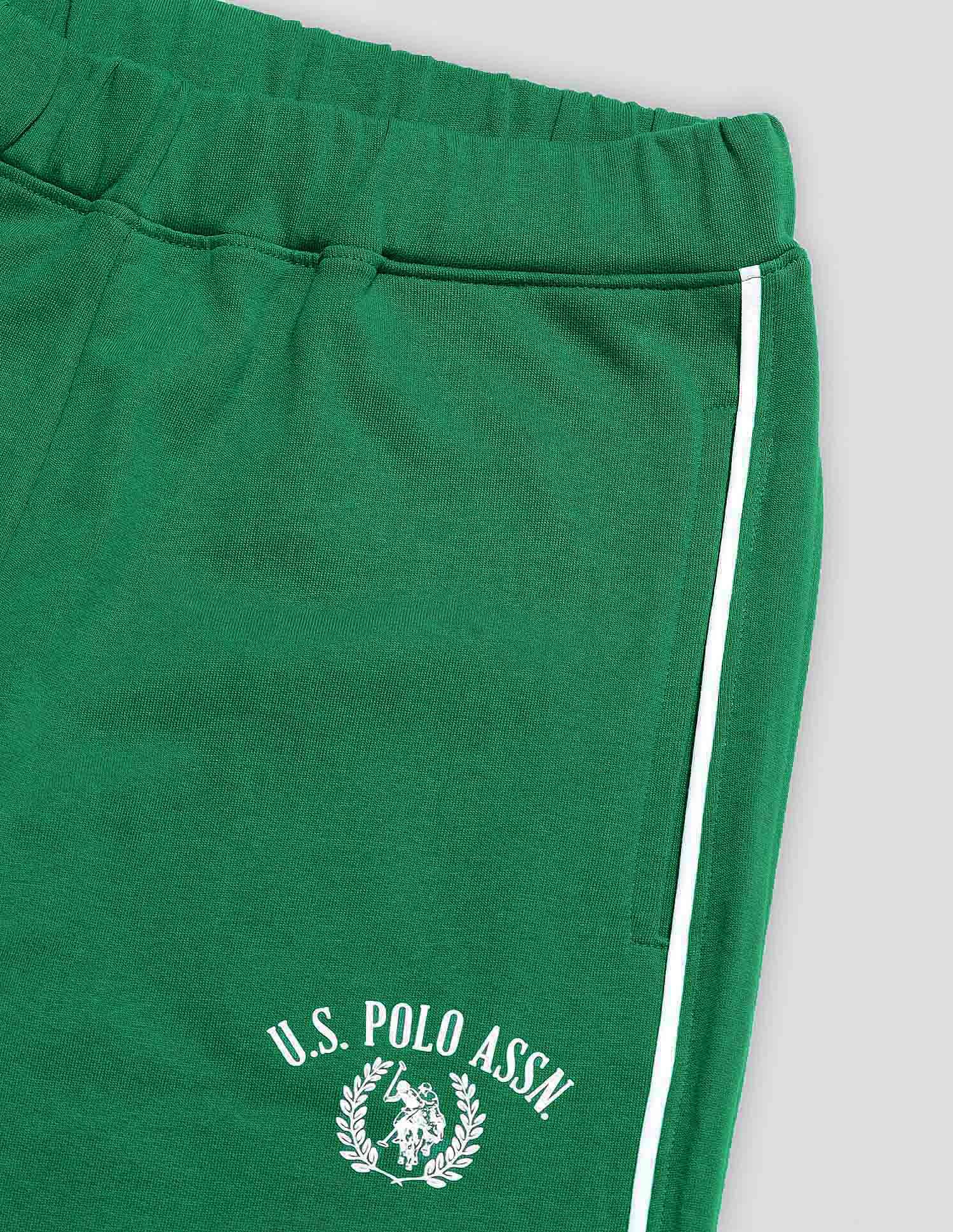 Straight Fit Lounge Trousers Bright Green - U.S. POLO ASSN. | Large