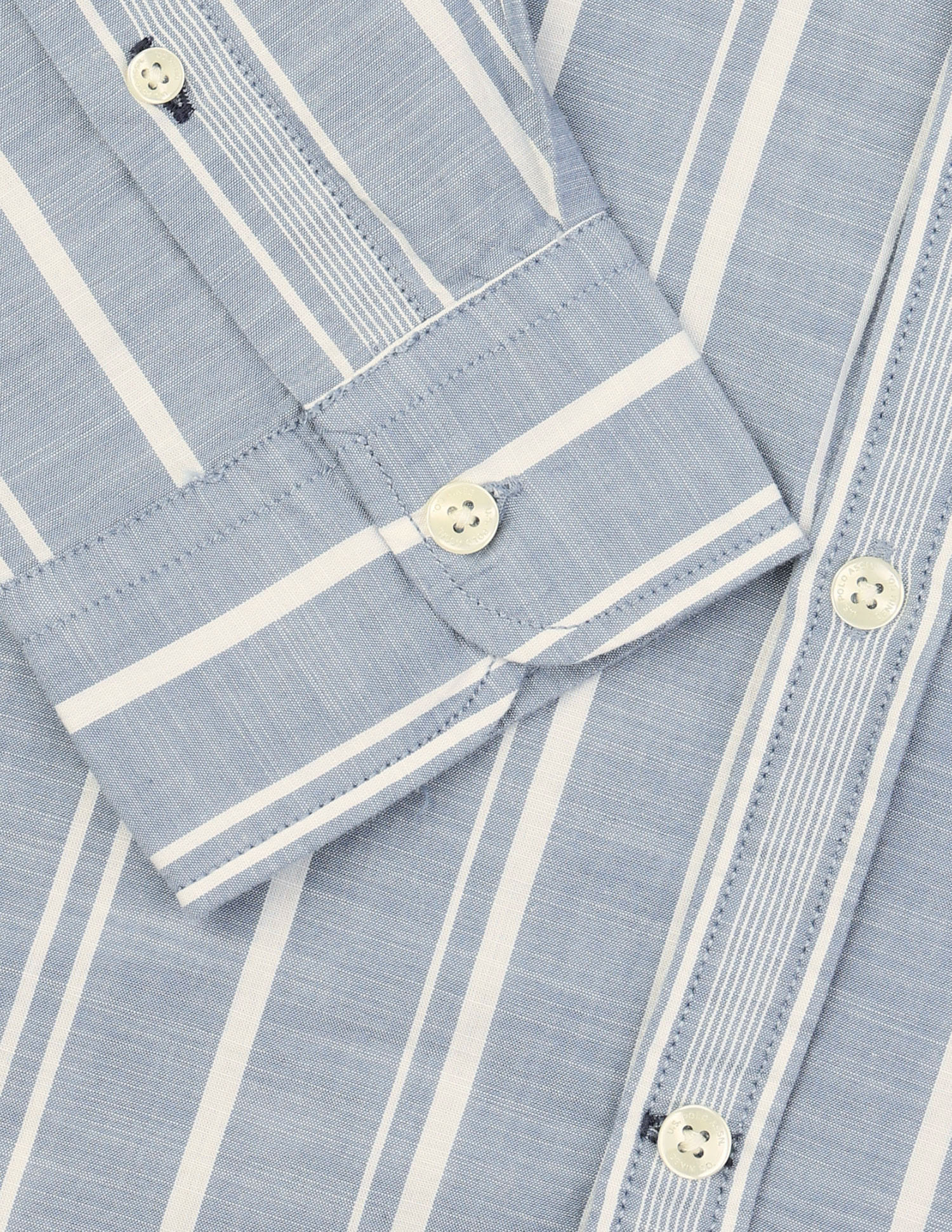 Vertical Striped Regular Fit Shirt Blue - U.S. Polo Assn. India | Large