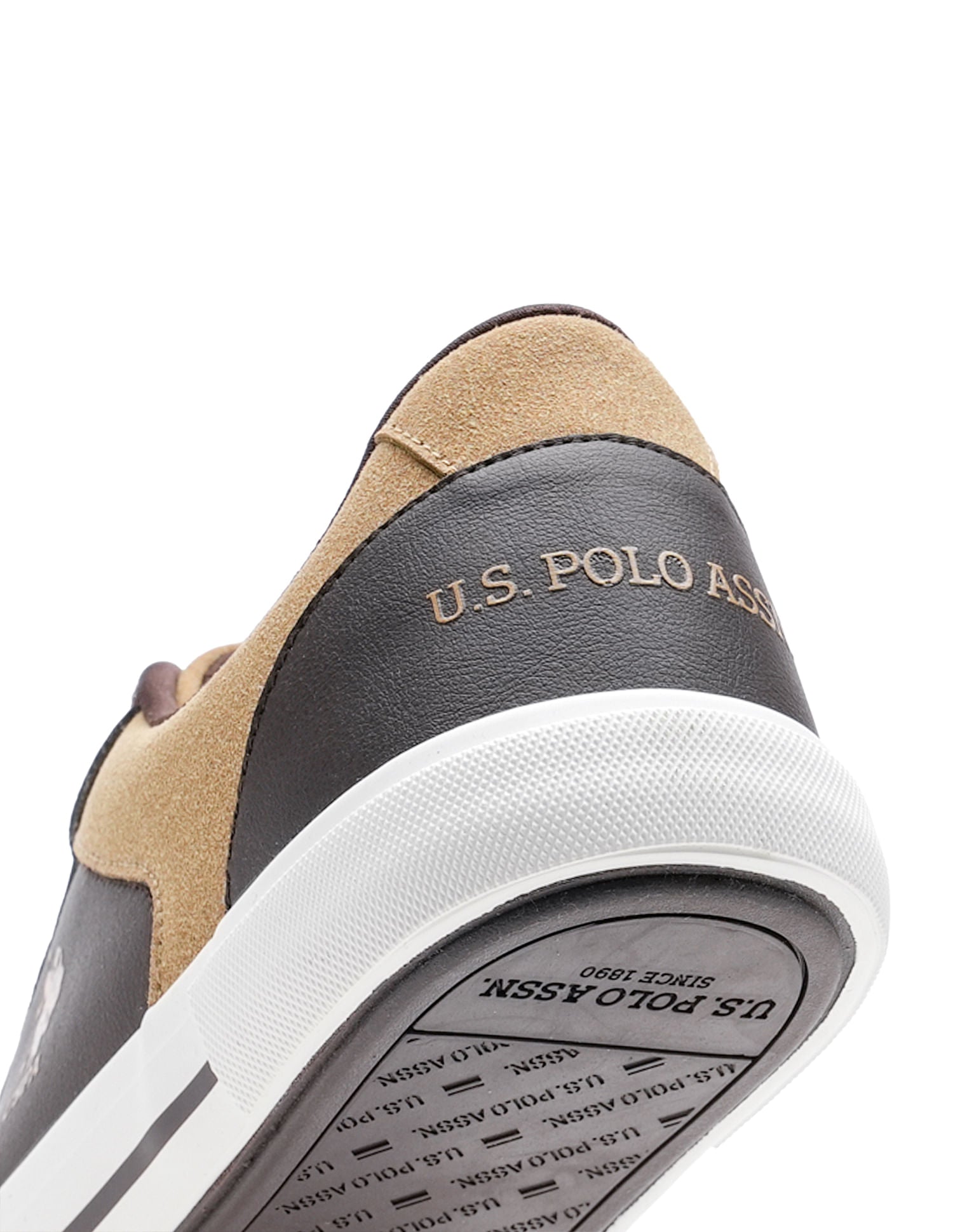 Men PU Hampton Sneakers Brown - U.S. Polo Assn. India | Large