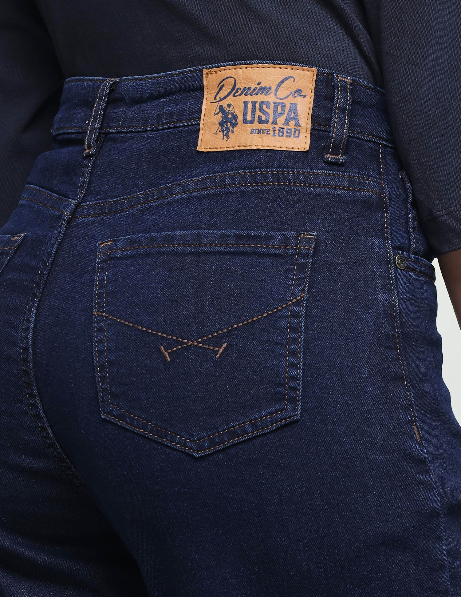 Straight Fit Blue Jeans Dark Blue - U.S. Polo Assn. India | Large