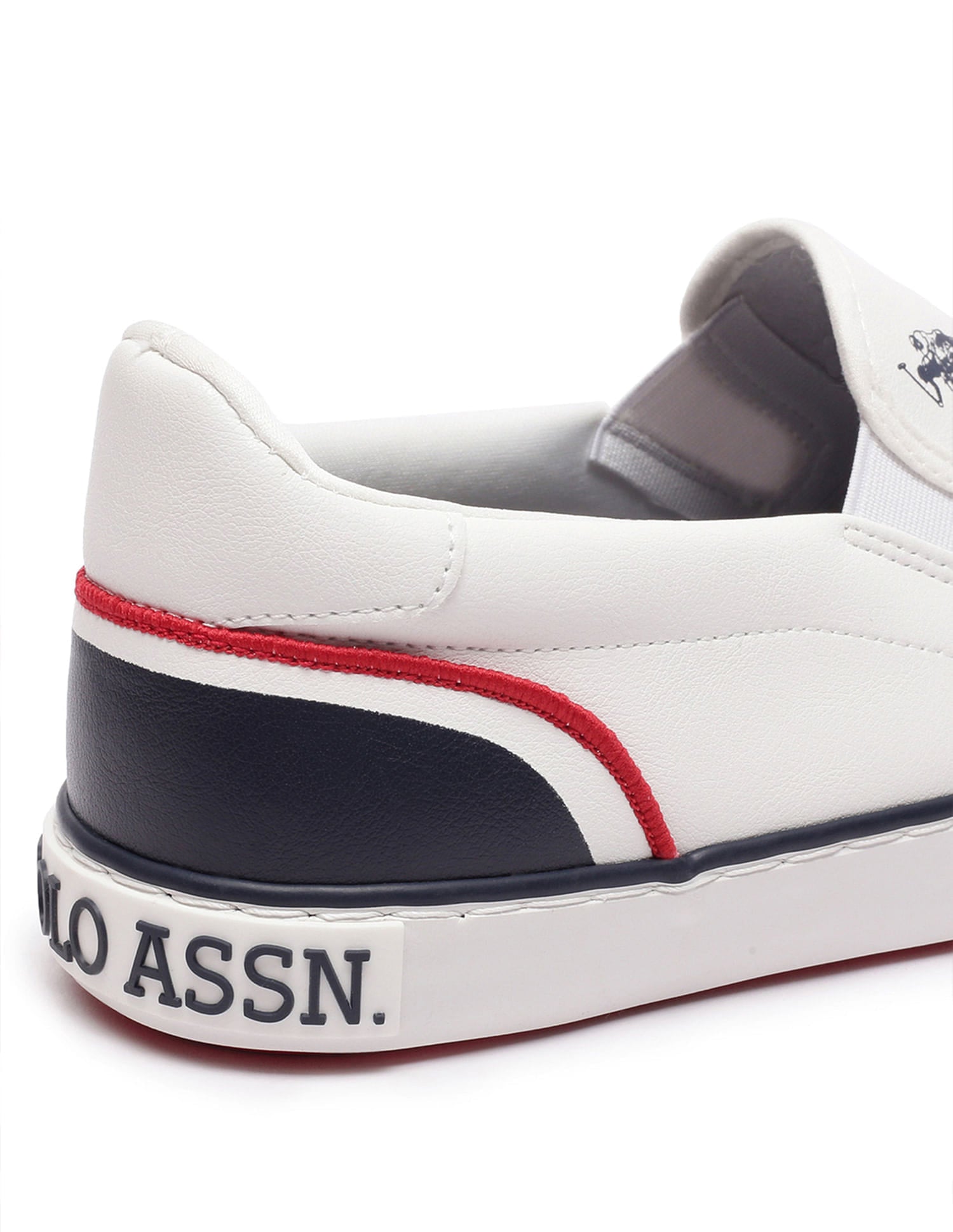Men Colourblocked Timeo 3.0 Slip-On Shoes Off White - U.S. Polo Assn. India | Large