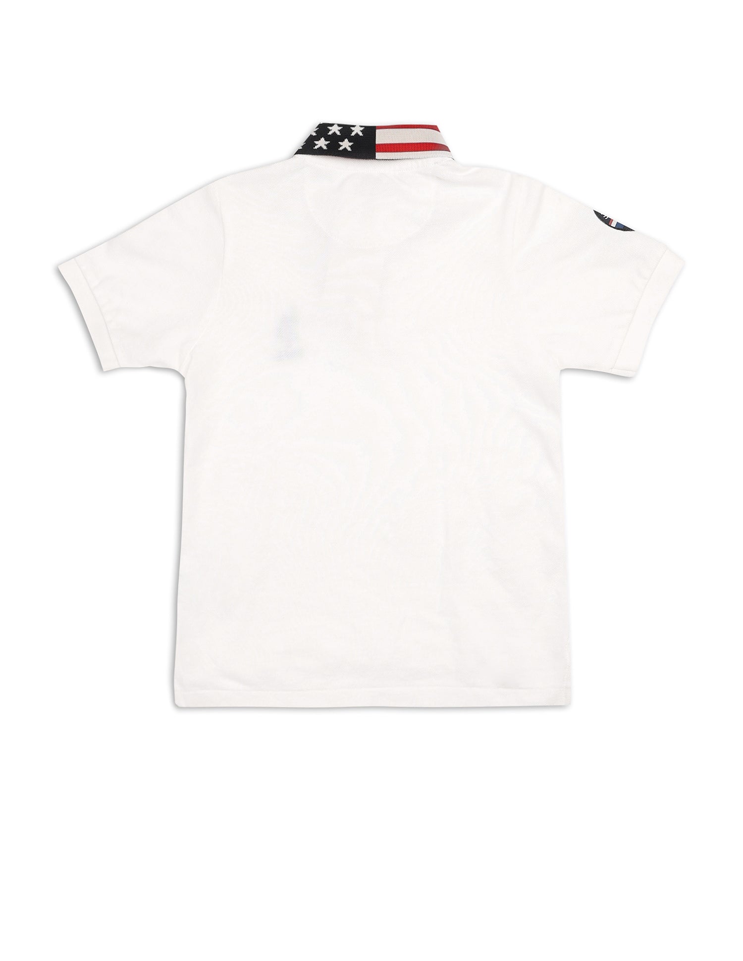 Boys Solid Pure Cotton Polo Shirt White - U.S. POLO ASSN. | Large