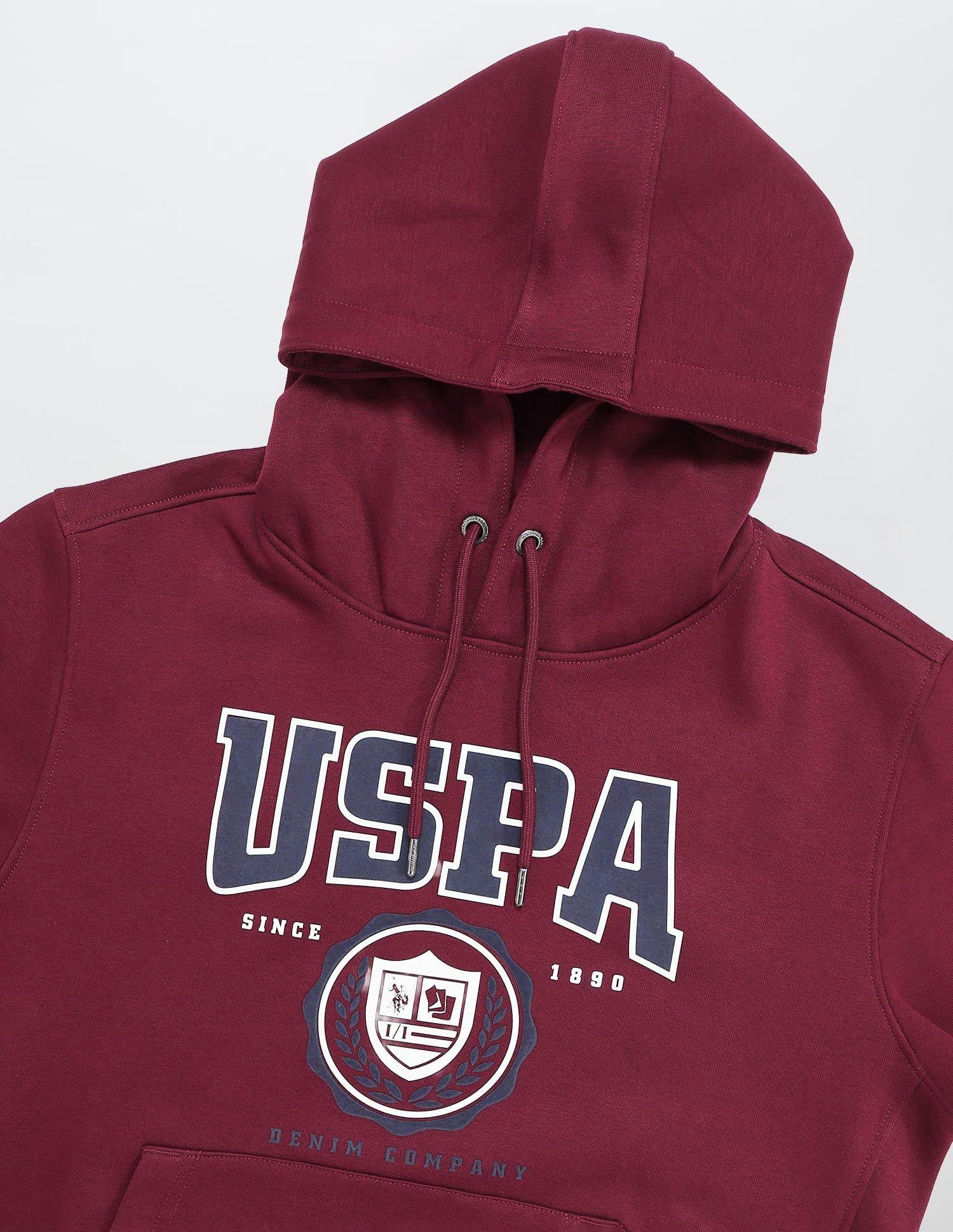 Brand Printed Regular Fit Sweatshirt Maroon - U.S. POLO ASSN. | Large
