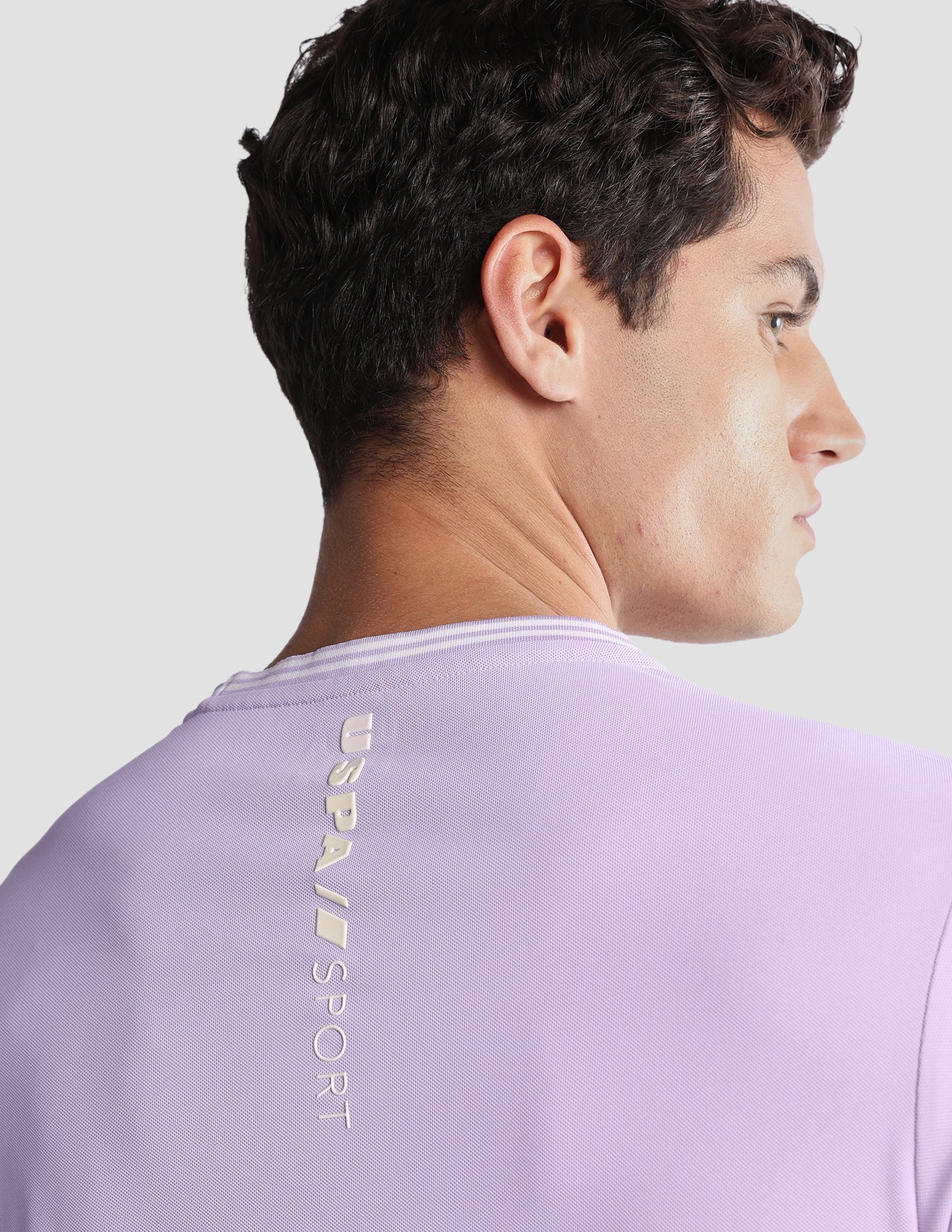 Solid Regular Fit Active T-Shirt Purple - U.S. Polo Assn. India | Large