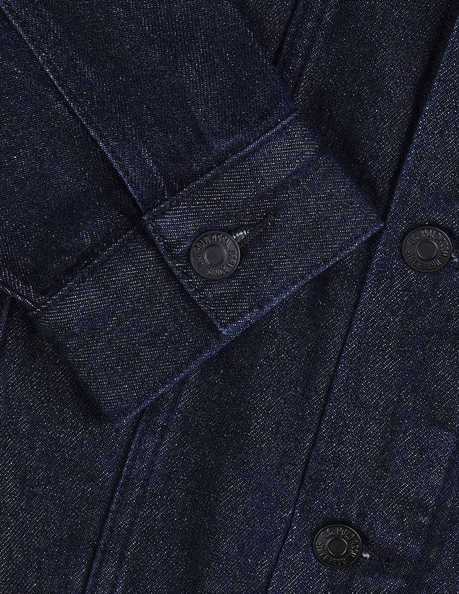 Solid Regular Fit Denim Jacket Dark Wash - U.S. Polo Assn. India | Large