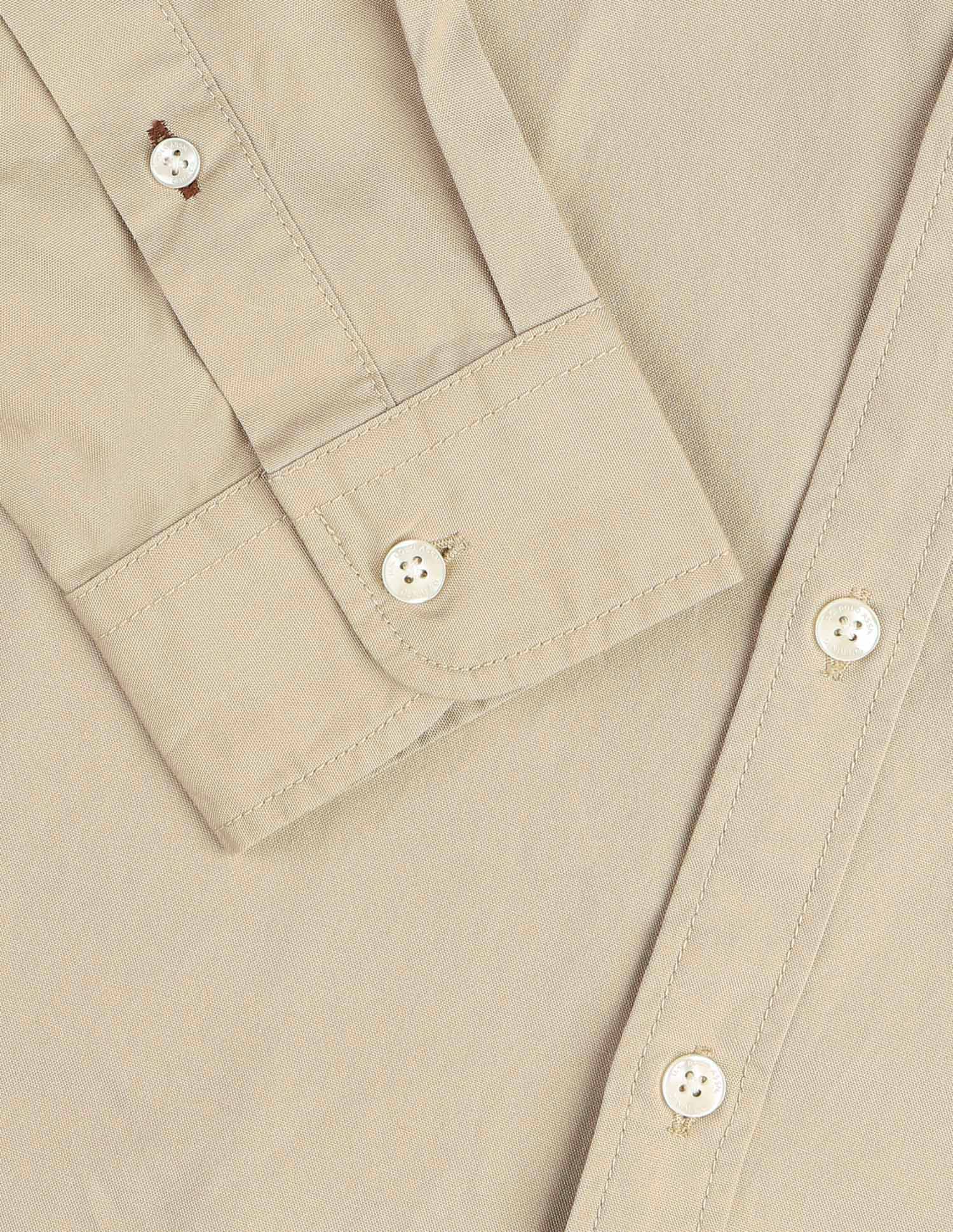 Solid Regular Fit Shirt Beige - U.S. POLO ASSN. | Large