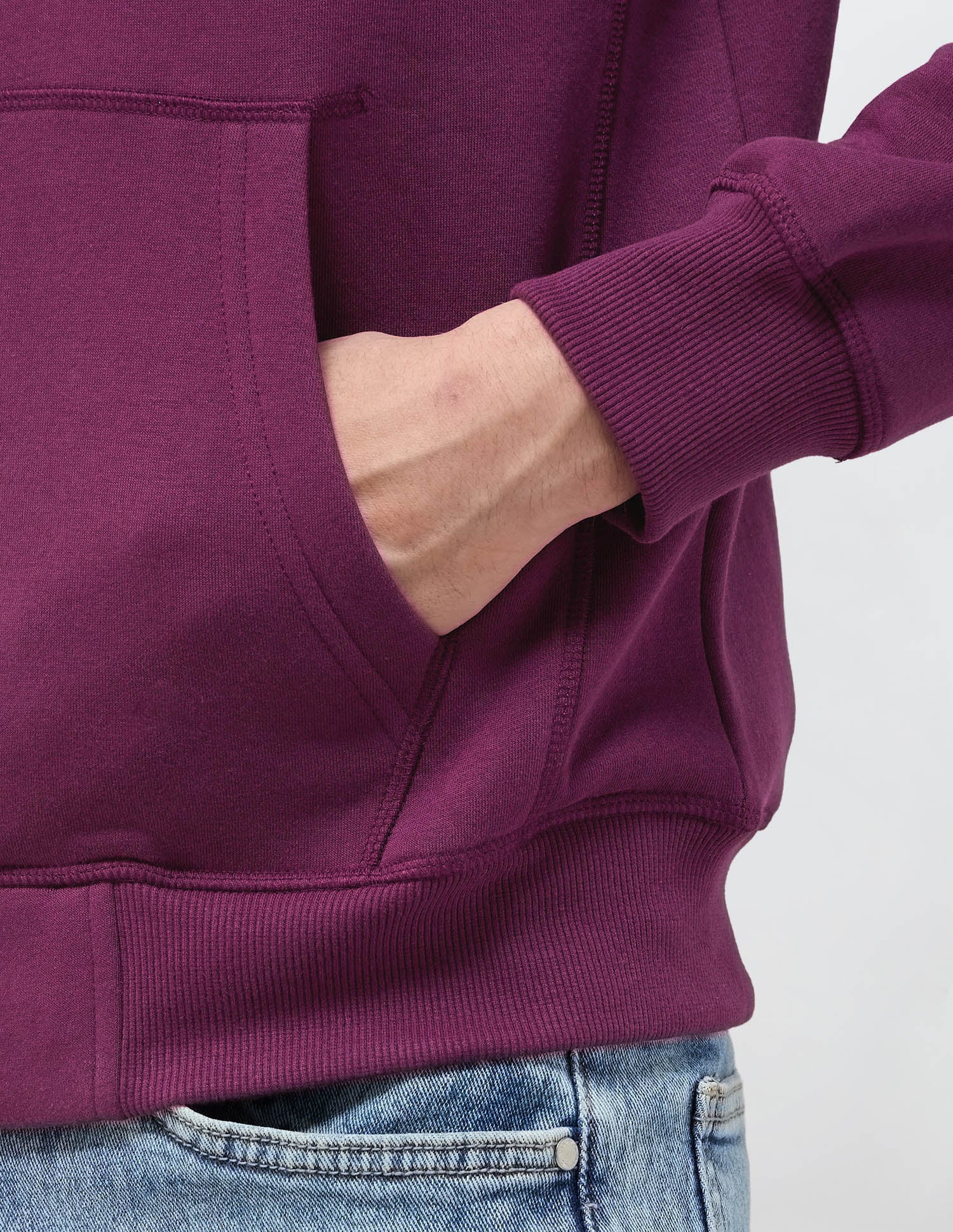 Solid Regular Fit Sweatshirt Violet - U.S. POLO ASSN. | Large