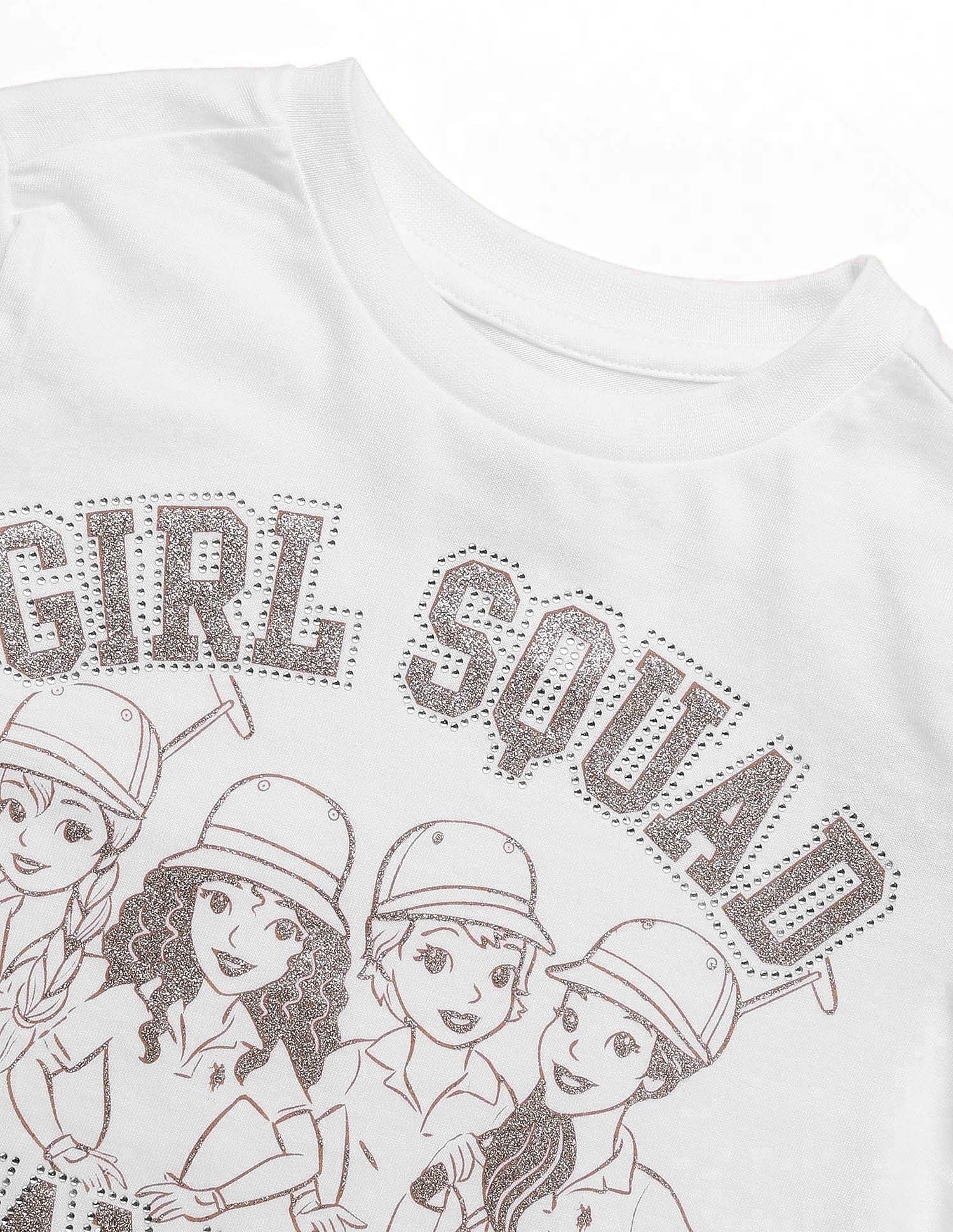 Girl Squad Pure Cotton T-Shirt White - U.S. POLO ASSN. | Large