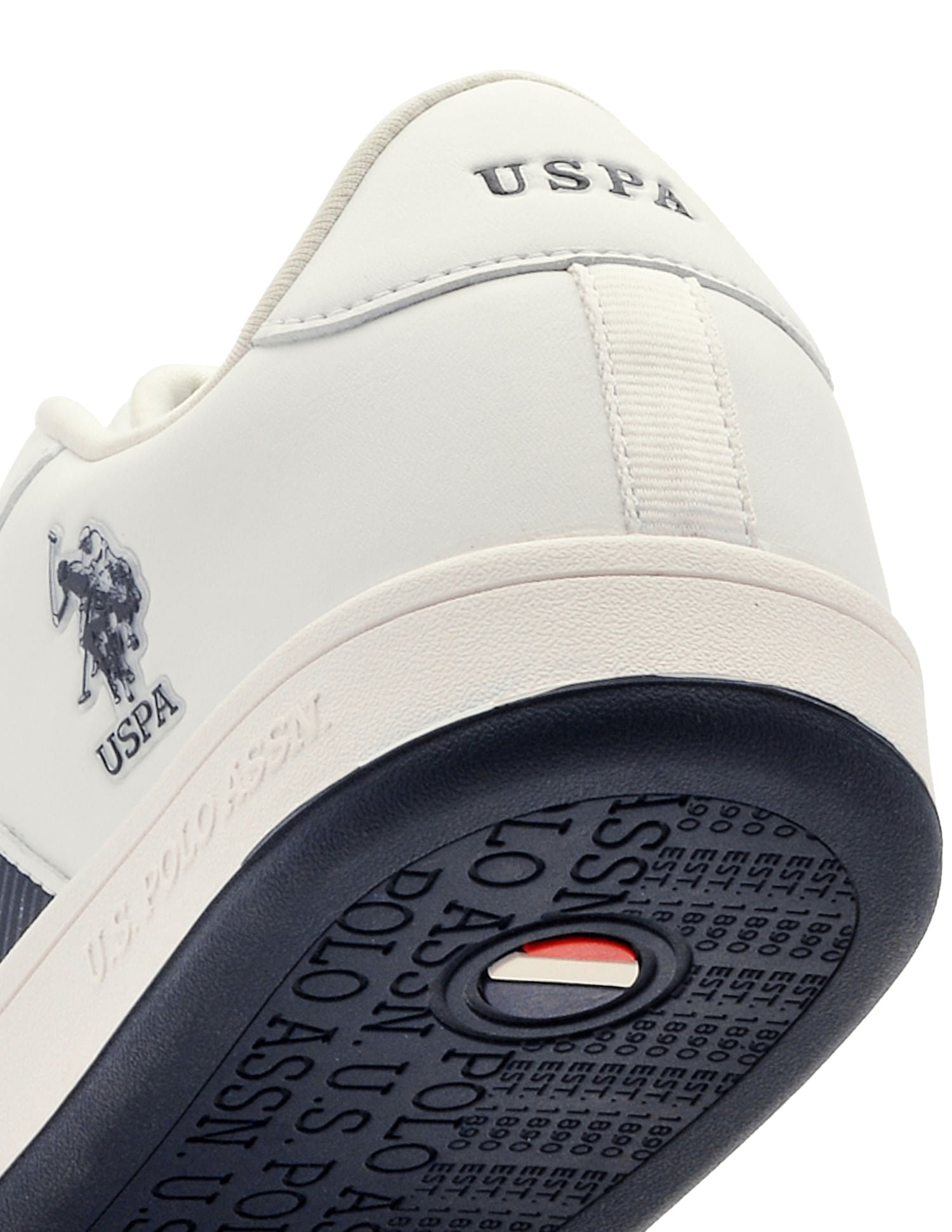 Men Gael Off White Retro Court Sneakers White - U.S. POLO ASSN. | Large