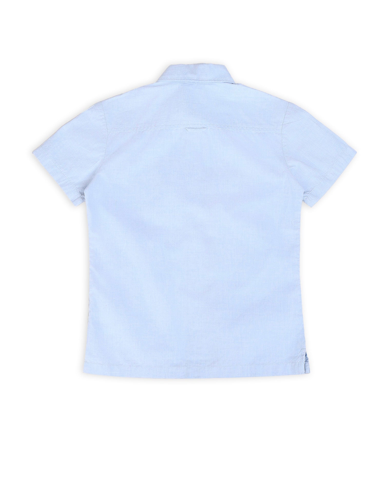 Boys Geometric Printed Twill Shirt Light Blue - U.S. POLO ASSN. | Large