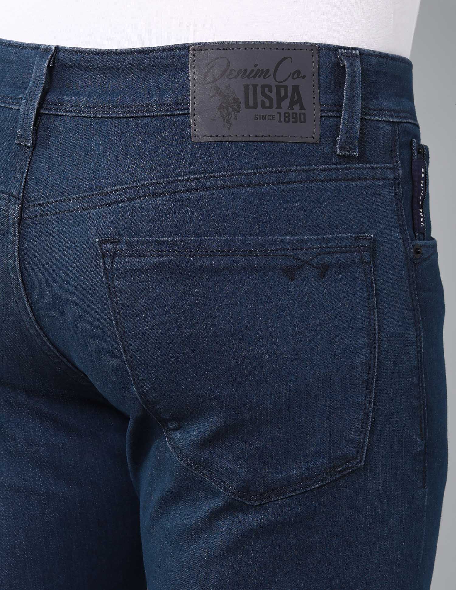 Regallo Skinny Fit Super Stretch Jeans Dark Wash - U.S. Polo Assn. India | Large
