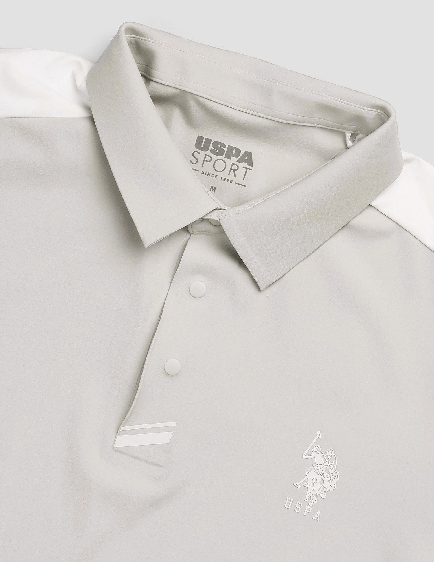 Colorblocked Active Polo Shirt Beige - U.S. POLO ASSN. | Large