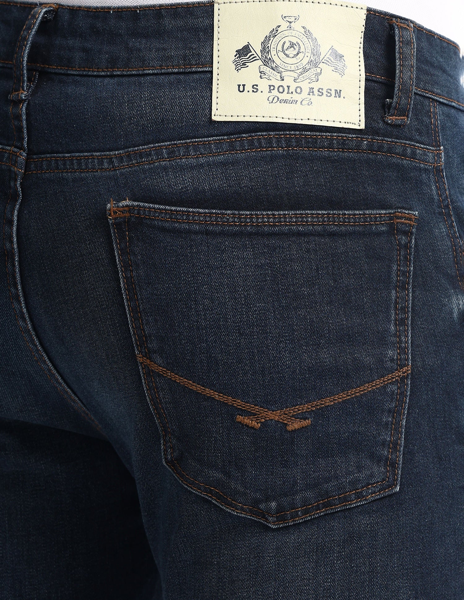 Regallo Skinny Fit Blue Jeans Blue - U.S. Polo Assn. India | Large
