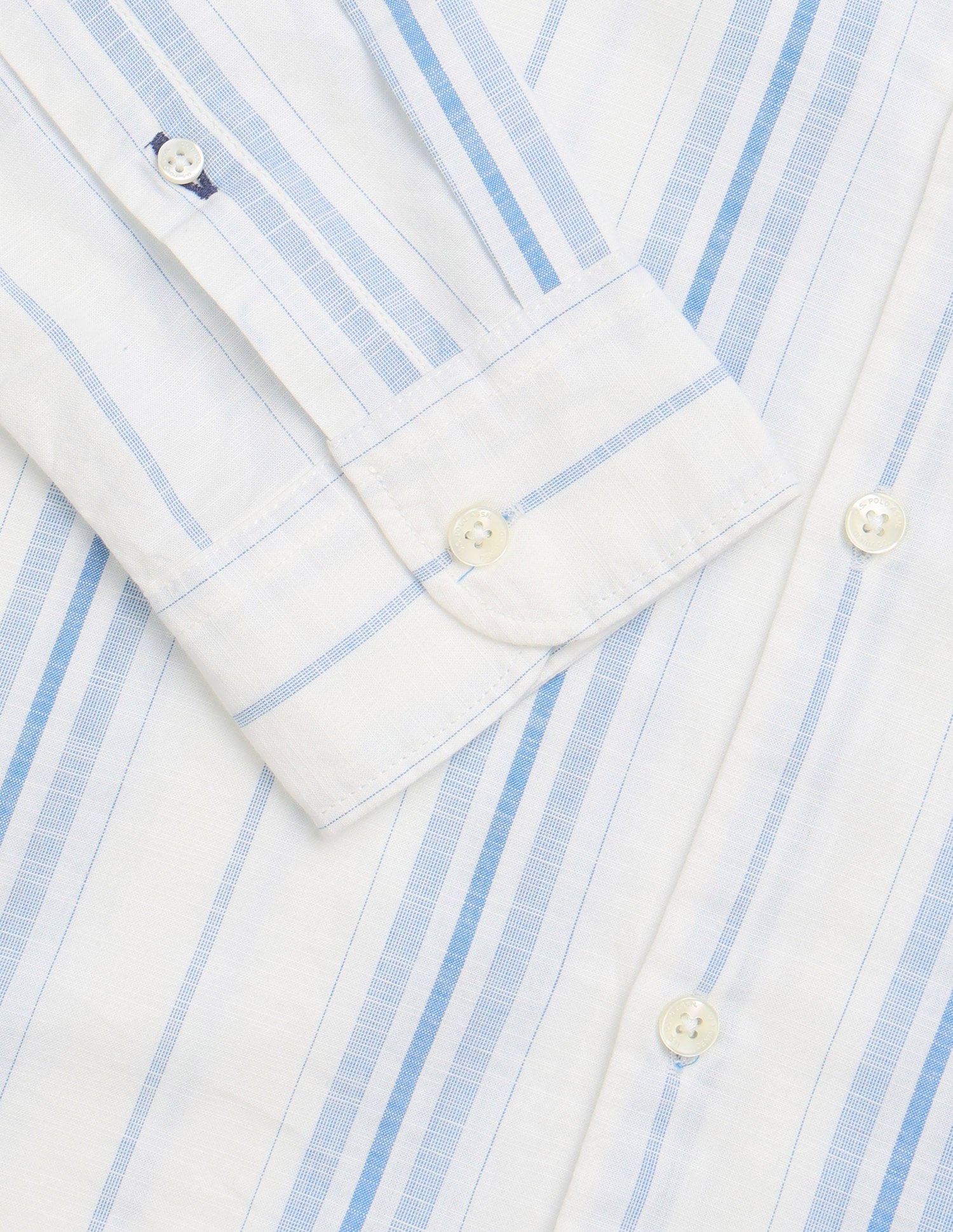 Vertical Striped Regular Fit Shirt Blue - U.S. Polo Assn. India | Large