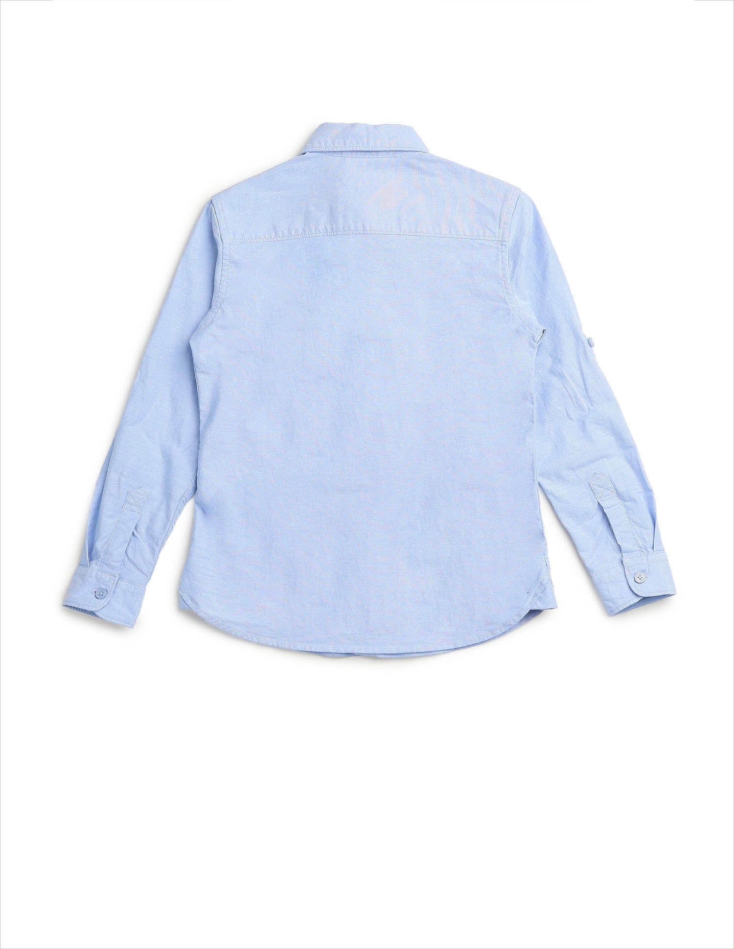 Boys Solid Oxford Shirt Light Blue - U.S. POLO ASSN. | Large