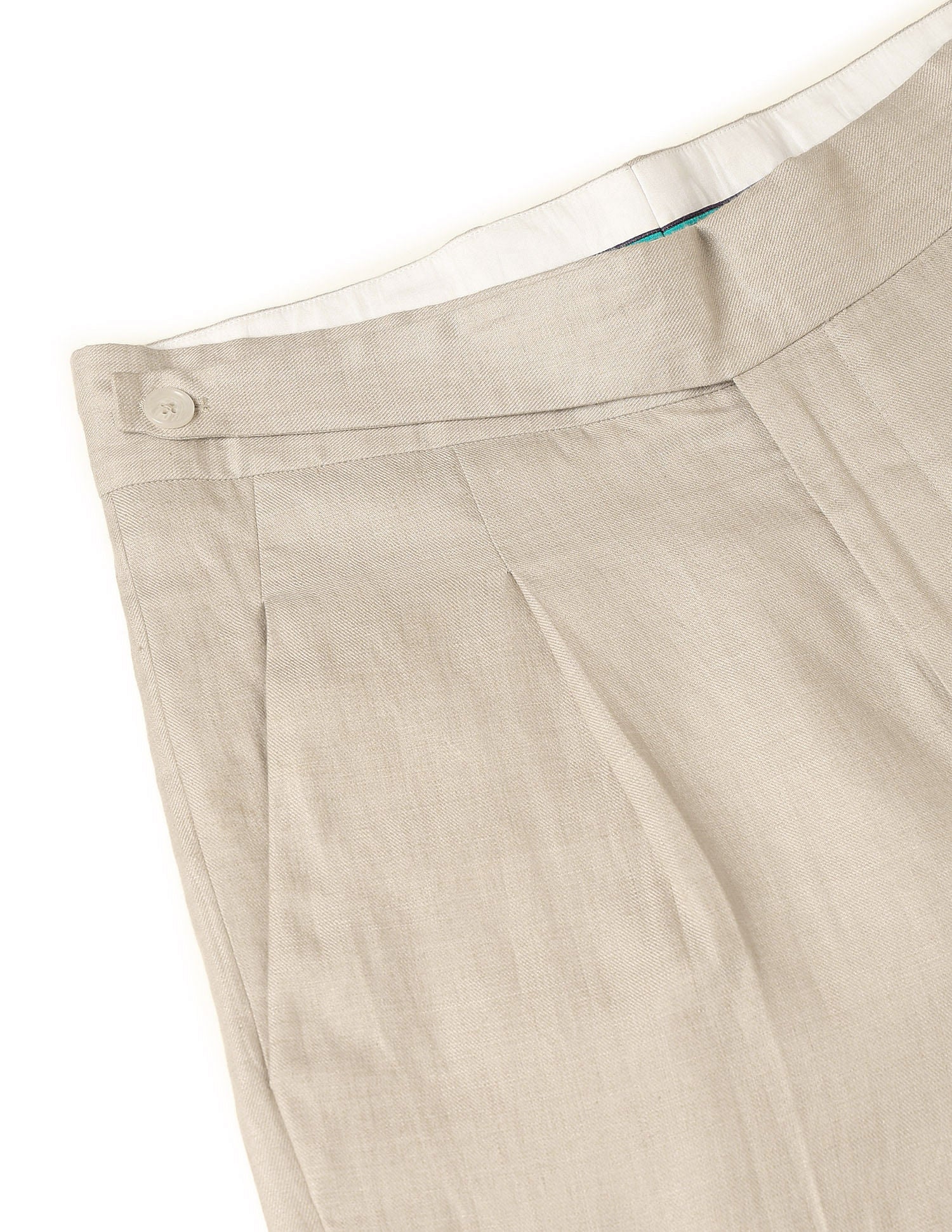 Pacho X Denver Slim Fit Linen Trousers Natural - U.S. Polo Assn. India | Large