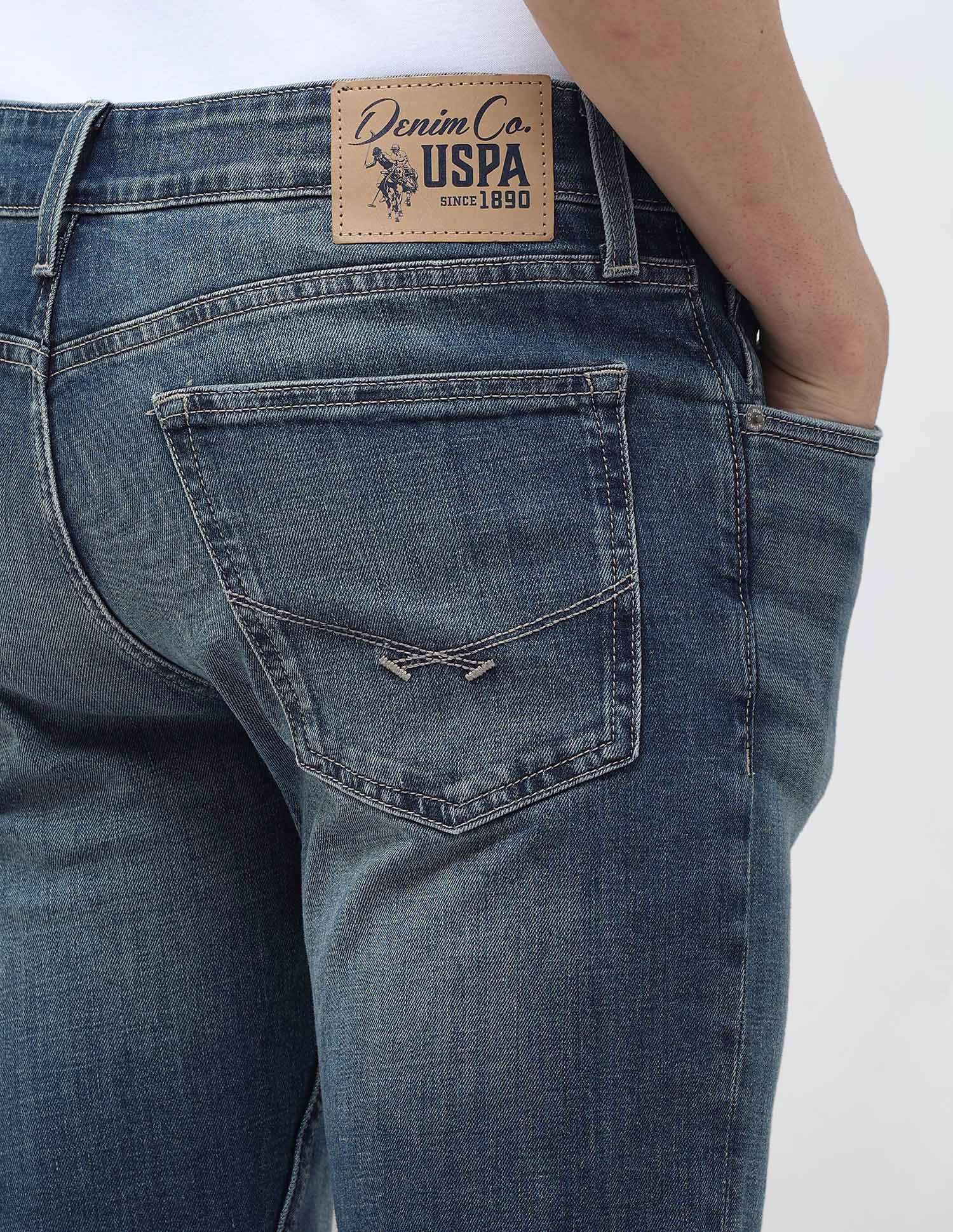 Regallo Skinny Fit Blue Jeans Blue - U.S. POLO ASSN. | Large