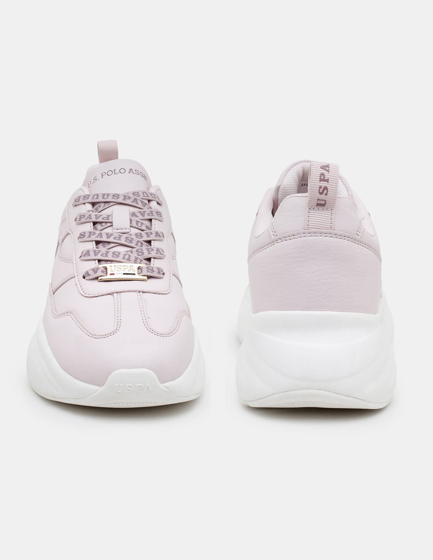 Women Lace Ups Evienne Sneakers Light Pink - U.S. Polo Assn. India | Large