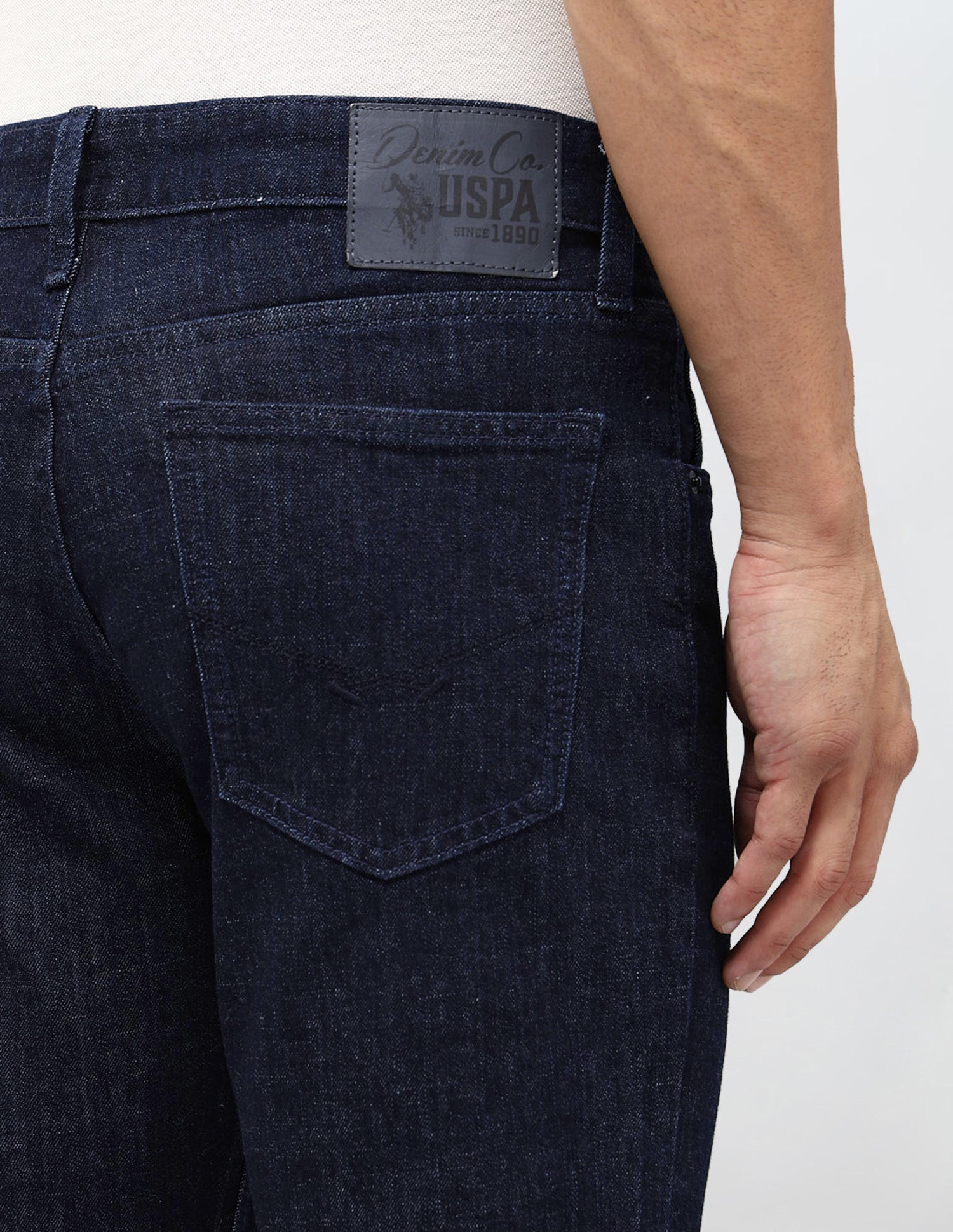 Brandon Slim Tapered Fit Mid Rise Jeans Indigo - U.S. POLO ASSN. | Large