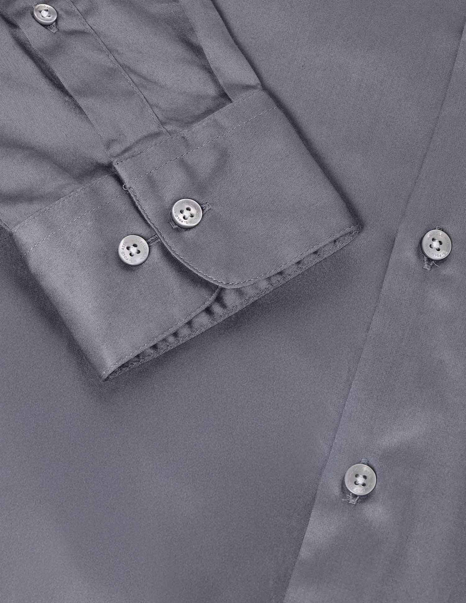 Solid Tailored Fit Shirt Dark Grey - U.S. POLO ASSN. | Large