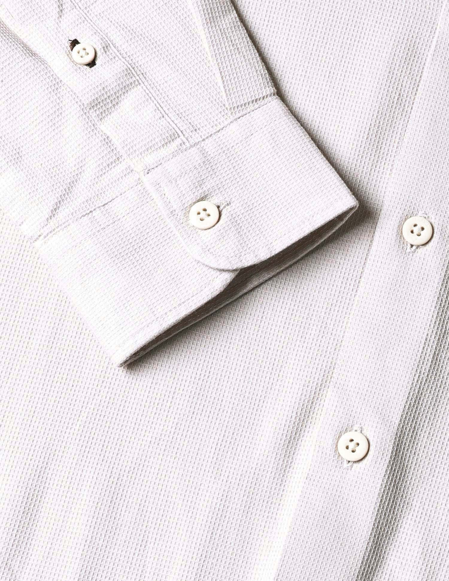 Dobby Regular Fit Shirt Ivory - U.S. POLO ASSN. | Large