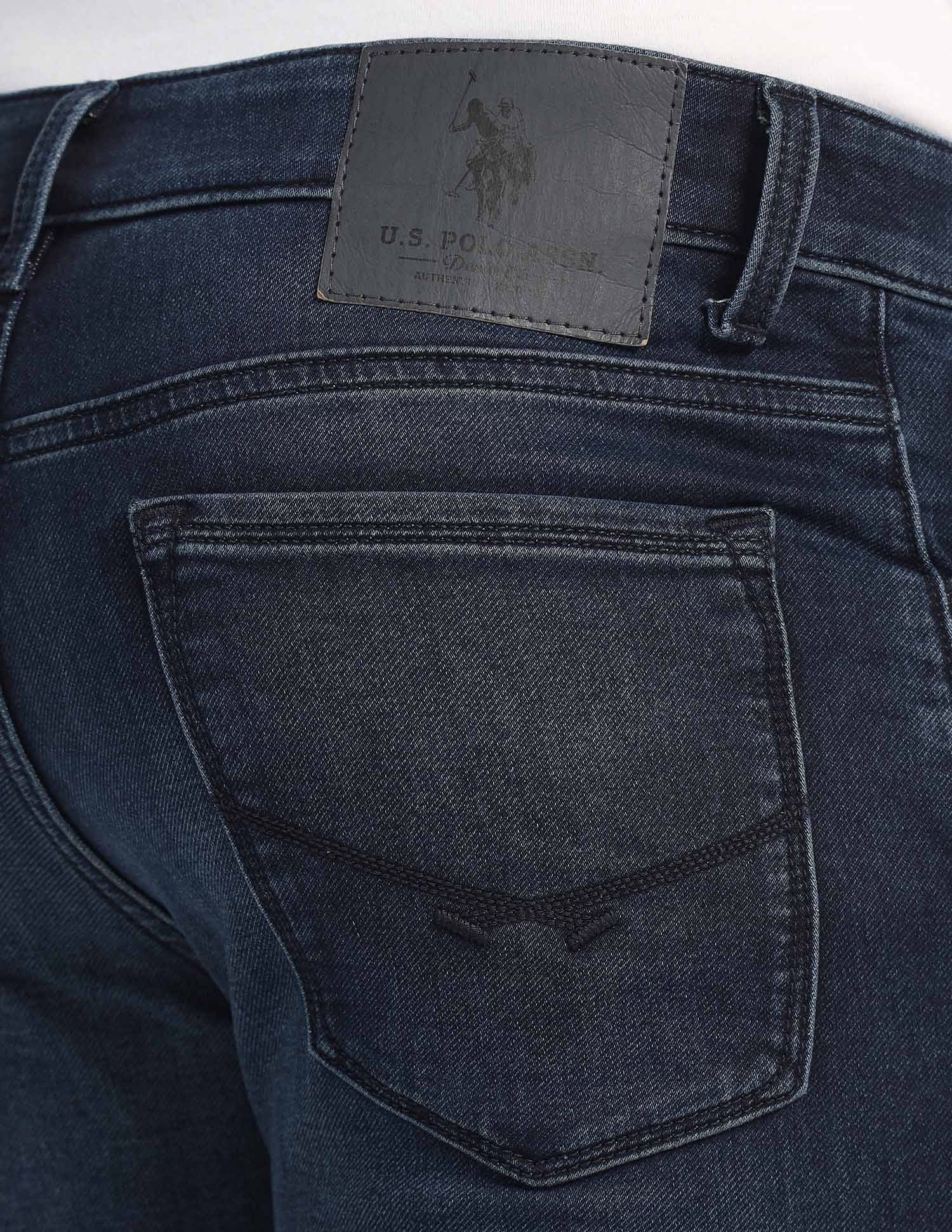Brandon Slim Tapered Fit Blue Jeans Blue - U.S. Polo Assn. India | Large