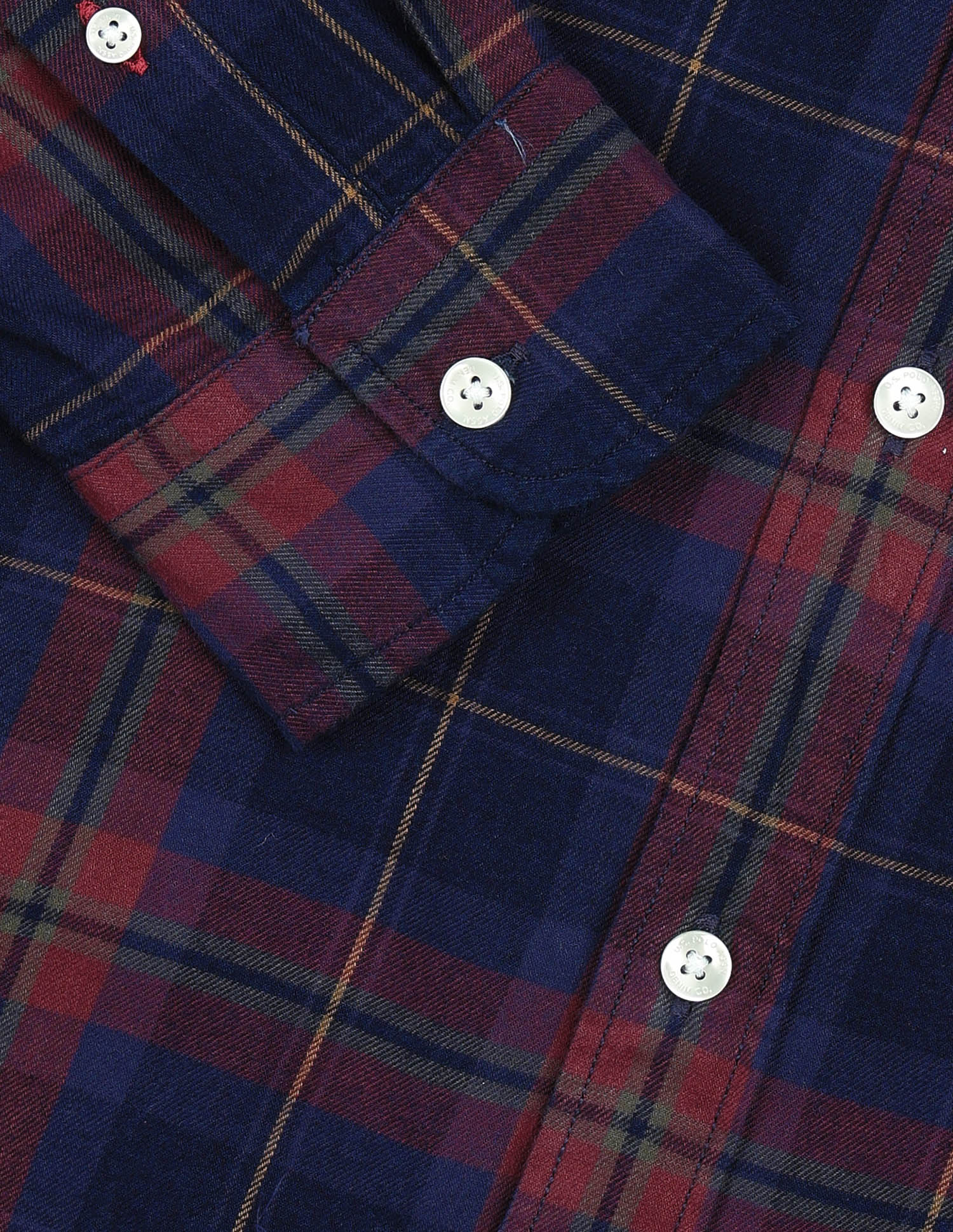 Tartan Checked Regular Fit Shirt Indigo - U.S. Polo Assn. India | Large