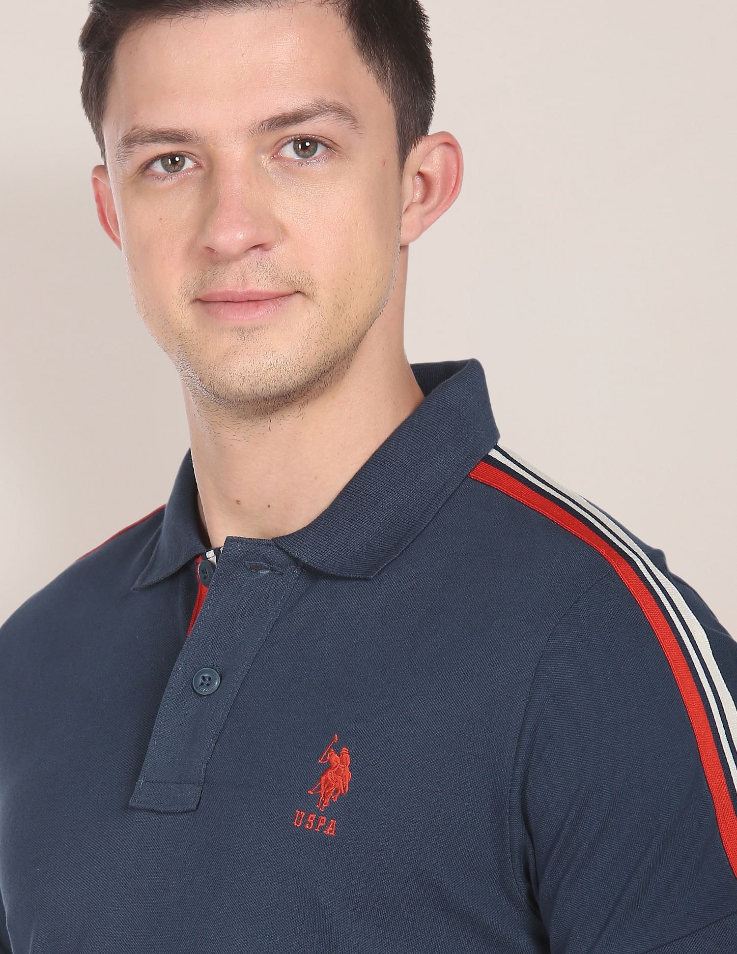 Solid Cotton Polo Shirt Teal - U.S. POLO ASSN. | Large