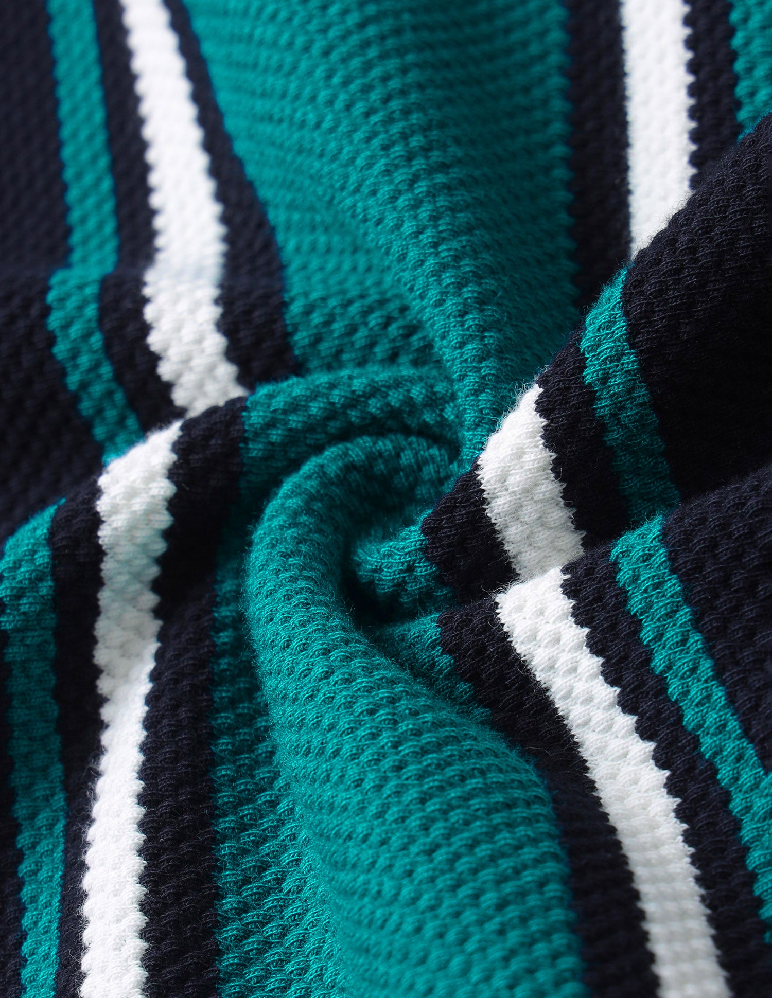 Vertical Striped Regular Fit Polo Shirt Teal - U.S. Polo Assn. India | Large