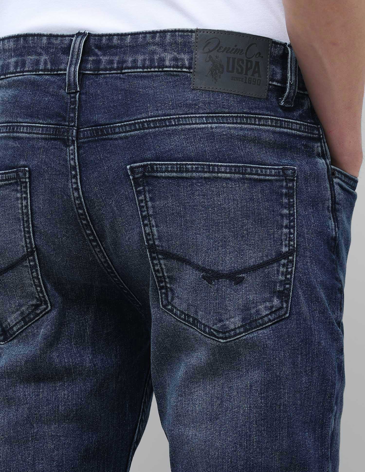 Harold Slim Straight Fit Blue Jeans Indigo - U.S. POLO ASSN. | Large