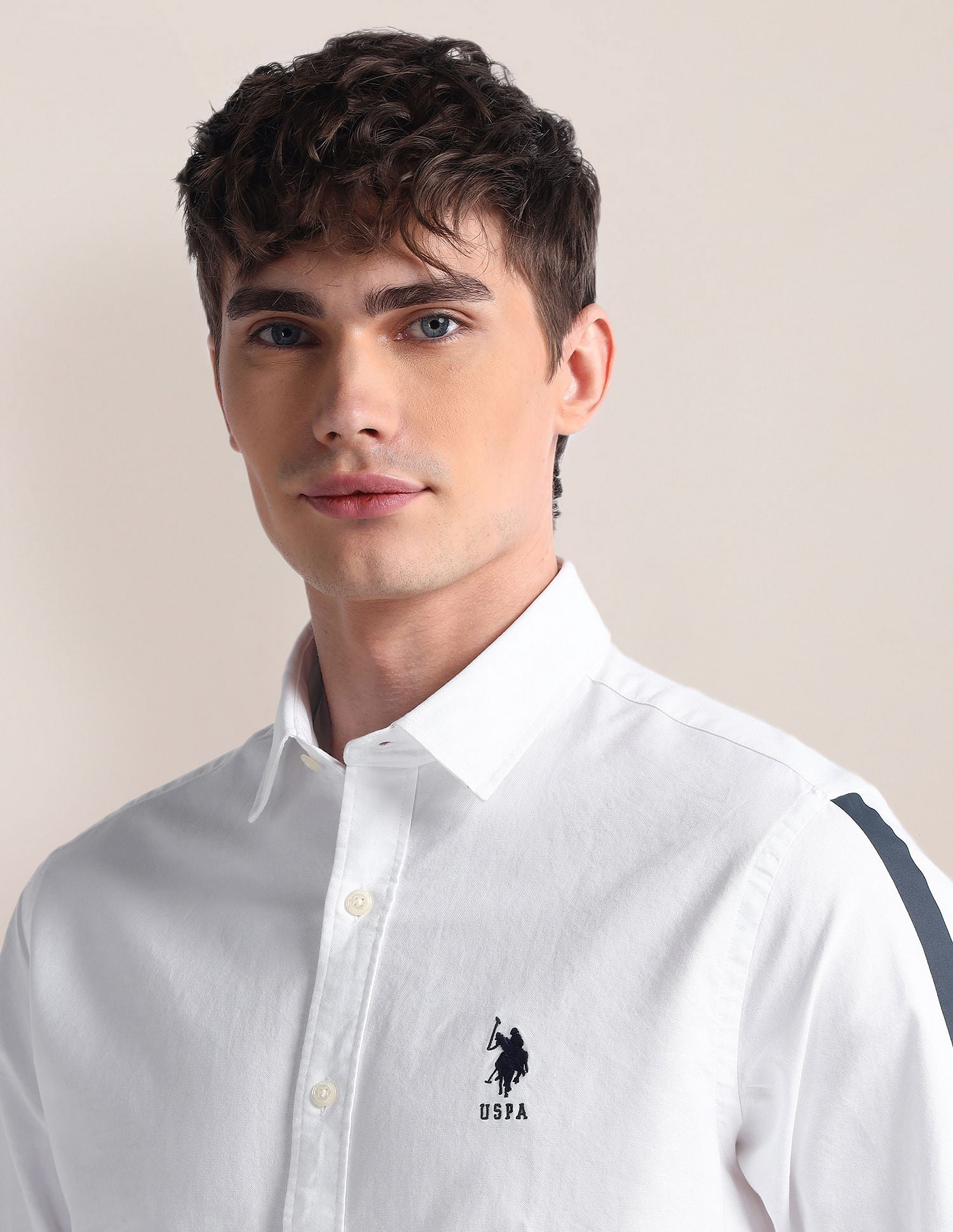 Contrast Logo Textured Polo Shirt – Polo India