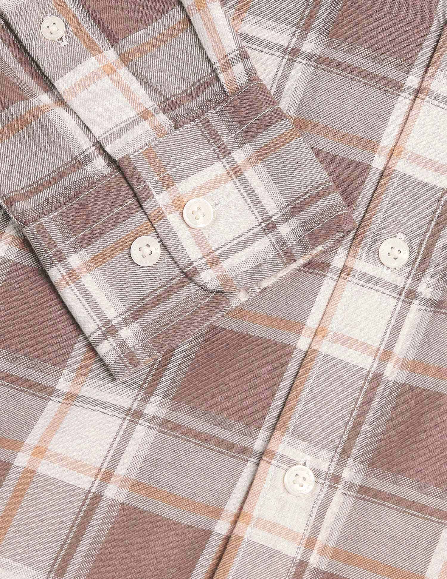 Gun Club Checked Pure Cotton Shirt Khaki - U.S. Polo Assn. India | Large