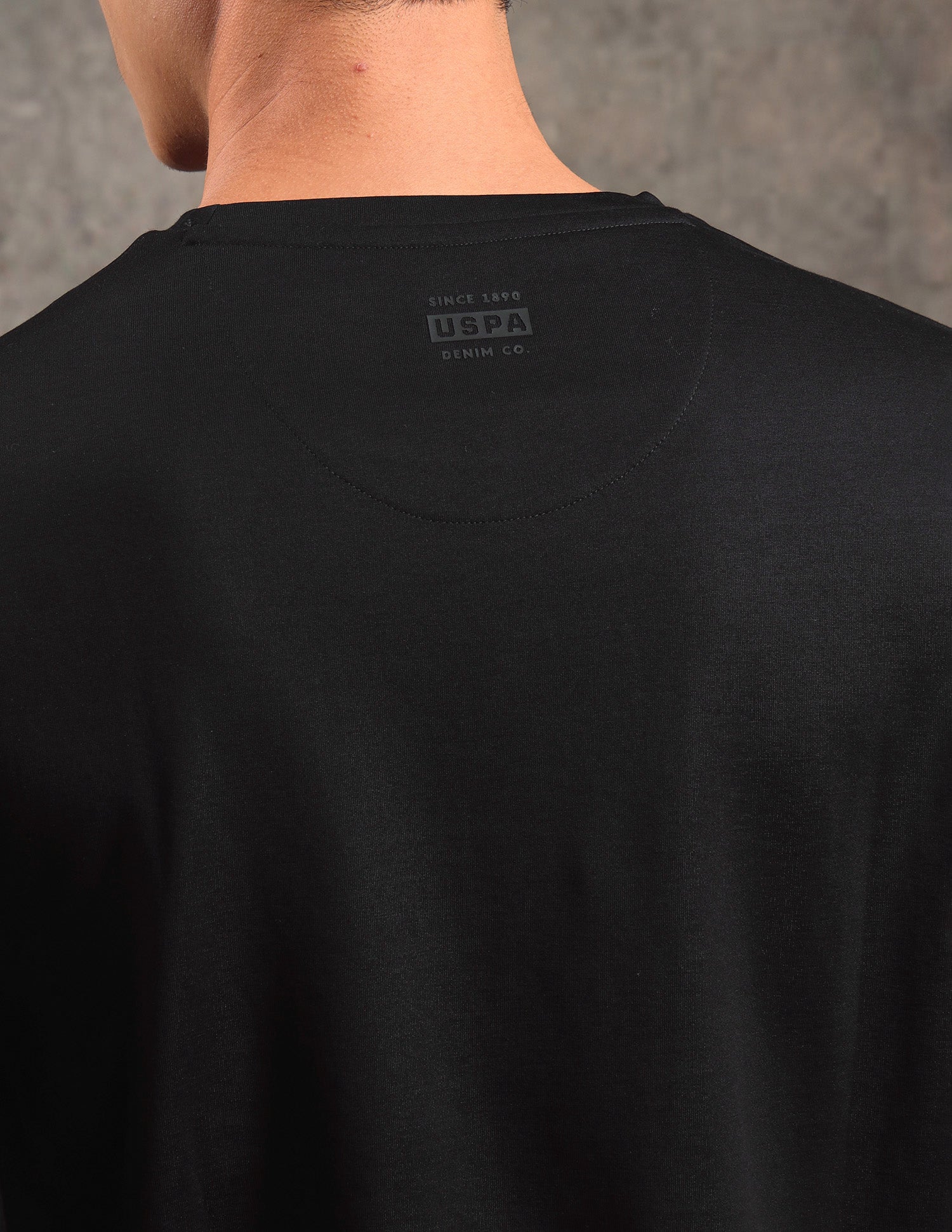 Solid Regular Fit T-shirt Black - U.S. POLO ASSN. | Large