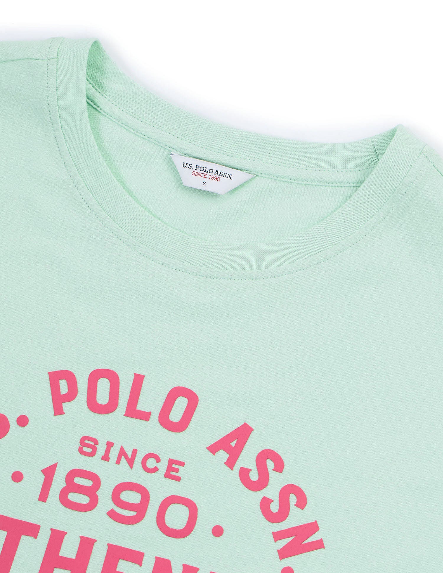 Boyfriend Fit Brand Printed T-Shirt Mint - U.S. POLO ASSN. | Large