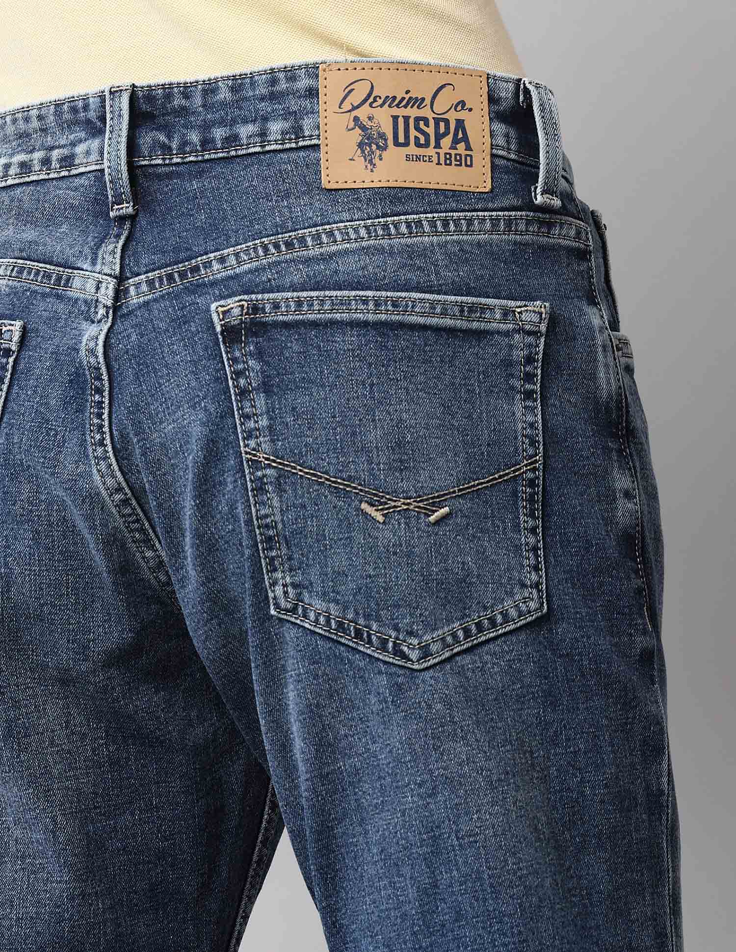 Connor Bootcut Fit Blue Vintage Jeans Medium Wash - U.S. Polo Assn. India | Large