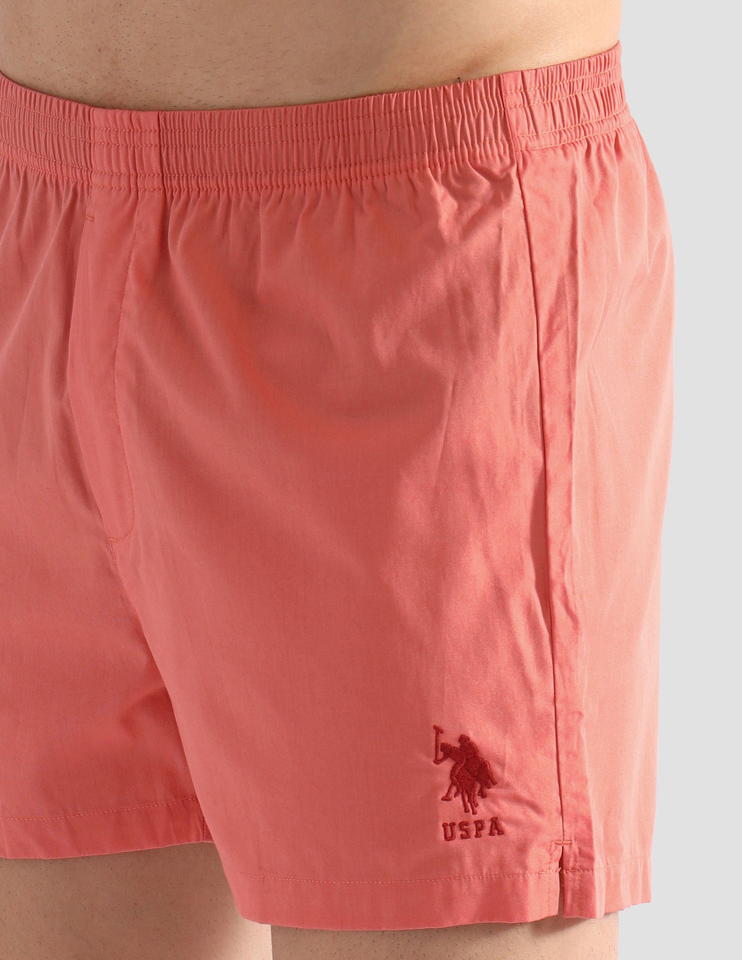 Comfort Regular Fit Solid OEX08 Boxers - Pack of 2 Iced Coffee and Crabapple - U.S. POLO ASSN. | Large