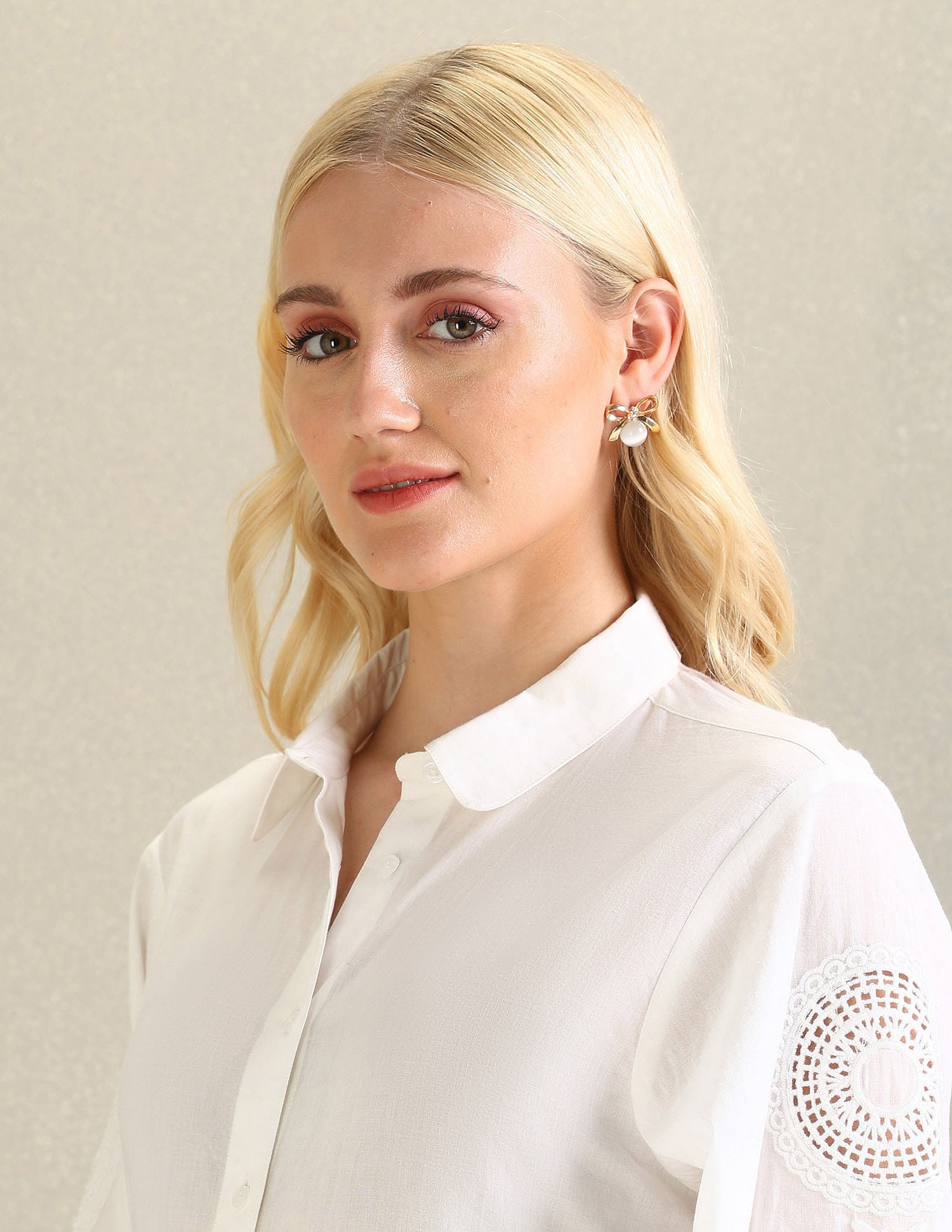 Pure Cotton Cutwork Embroidery Top White - U.S. Polo Assn. India | Large