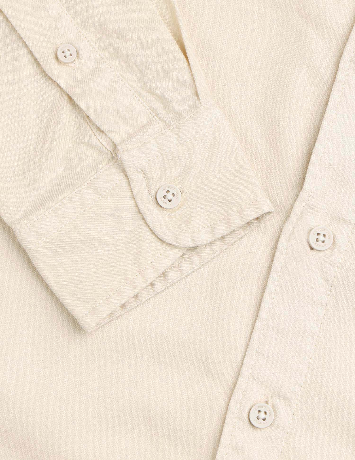 Twill Pure Cotton Shirt White - U.S. POLO ASSN. | Large