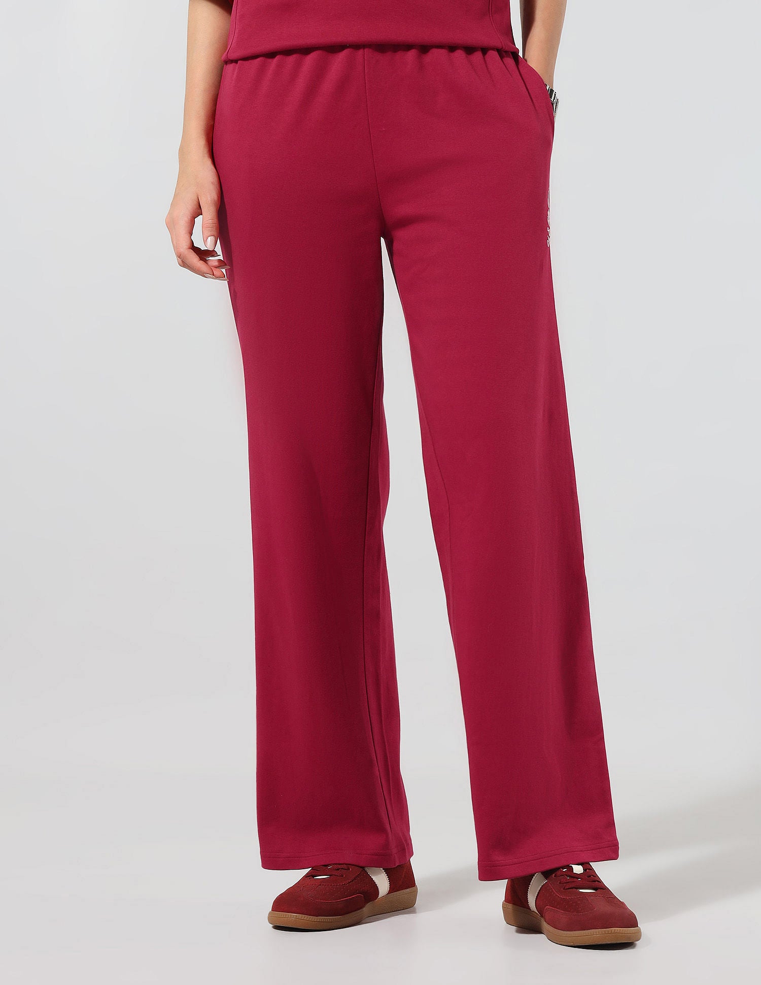 Relaxed Fit Solid Co-Ords Dark Red - U.S. POLO ASSN. | Large